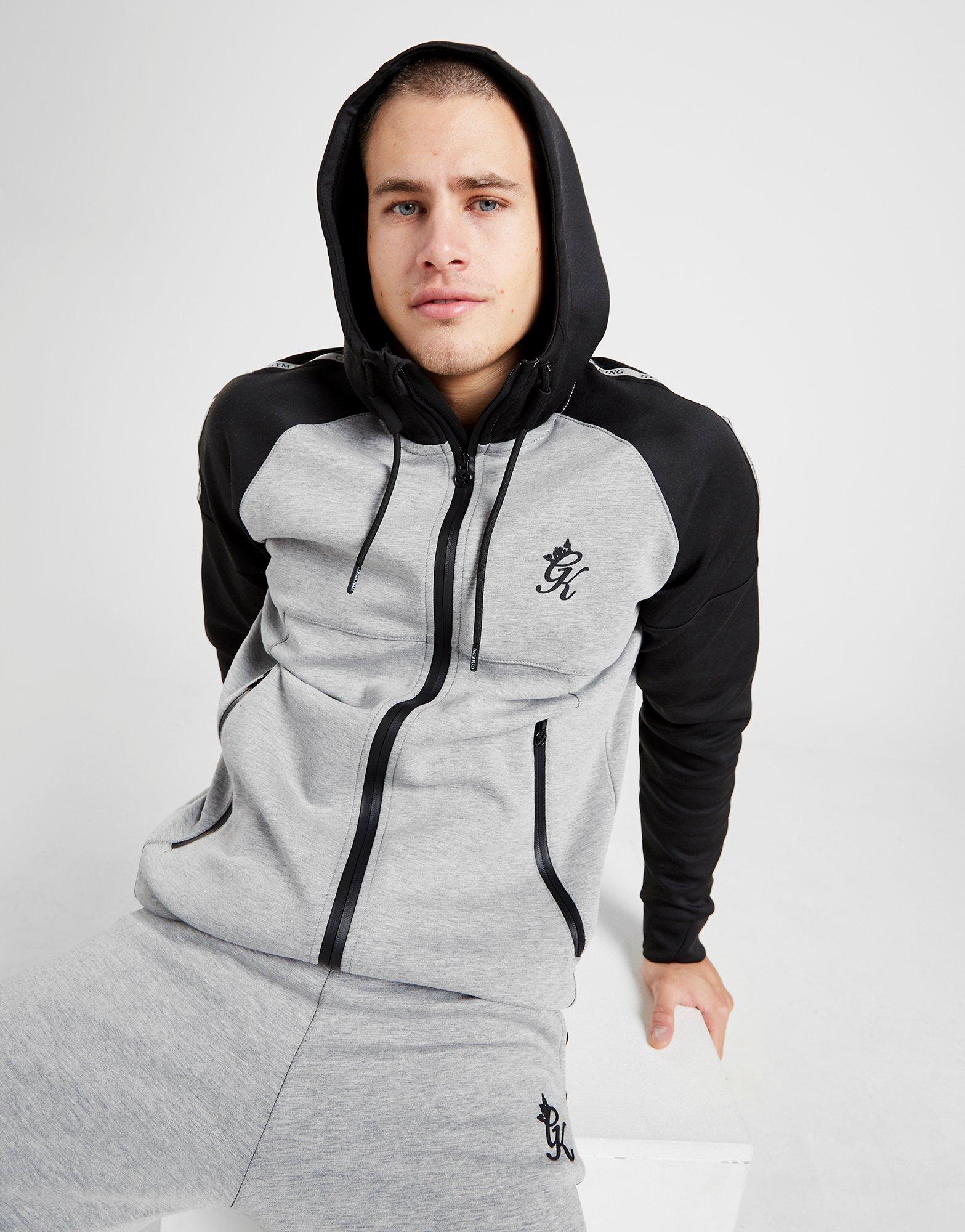 grey gym king hoodie
