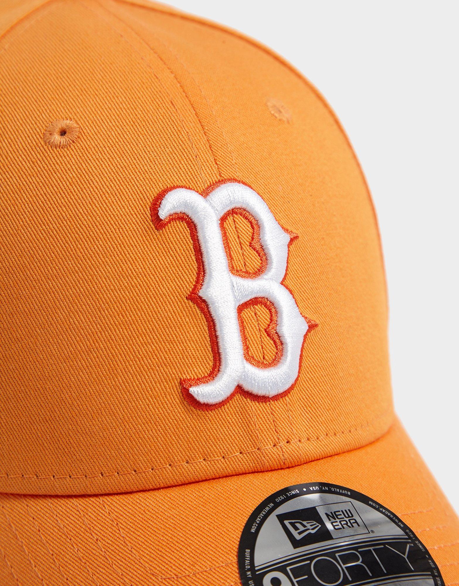 orange boston red sox hat