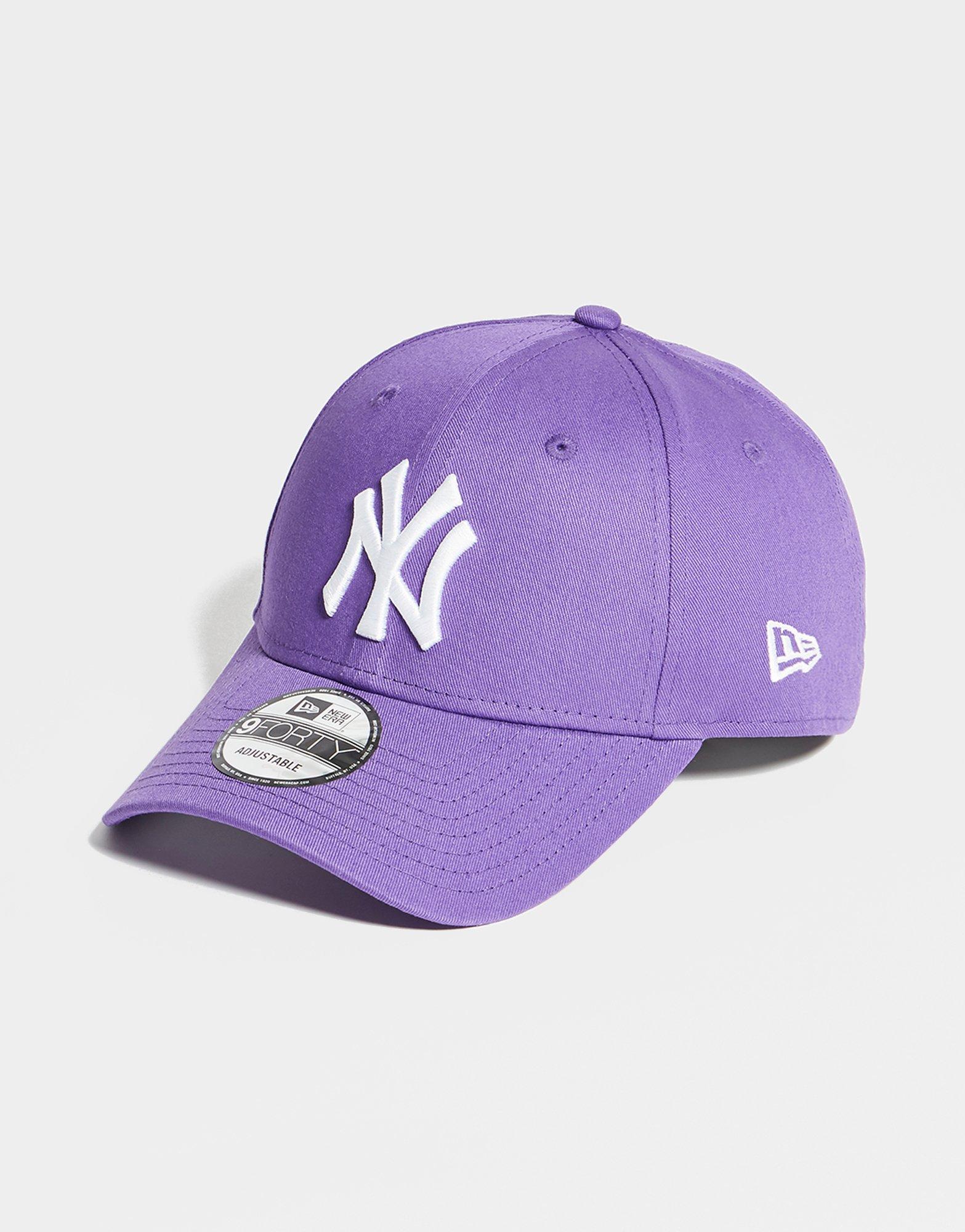 purple yankees hat