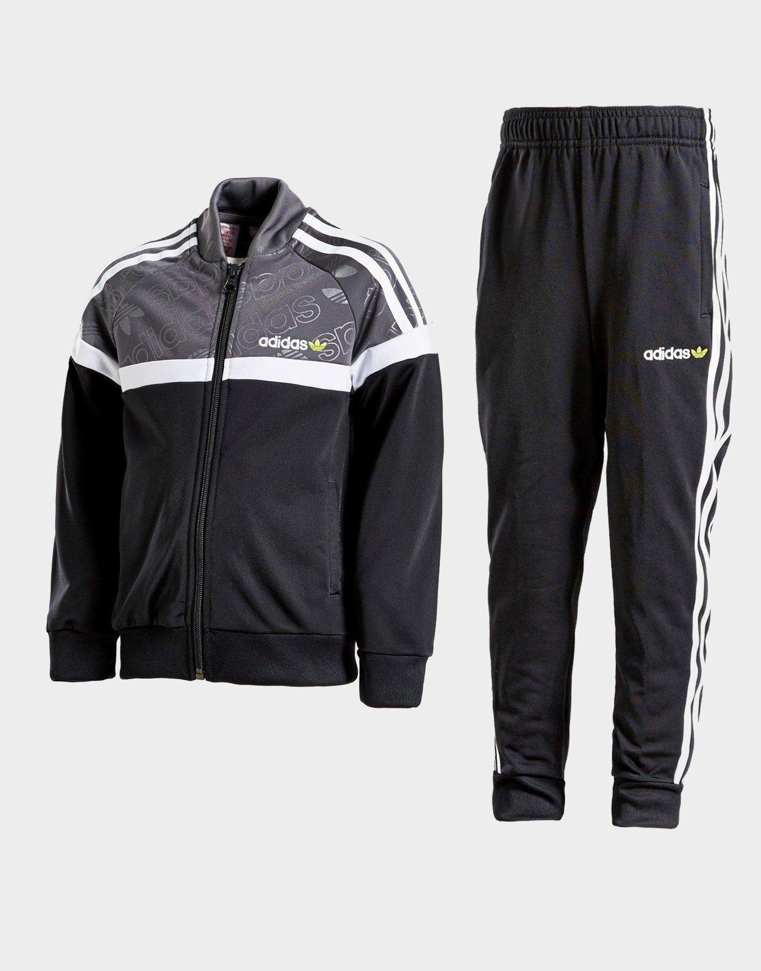 charcoal adidas tracksuit