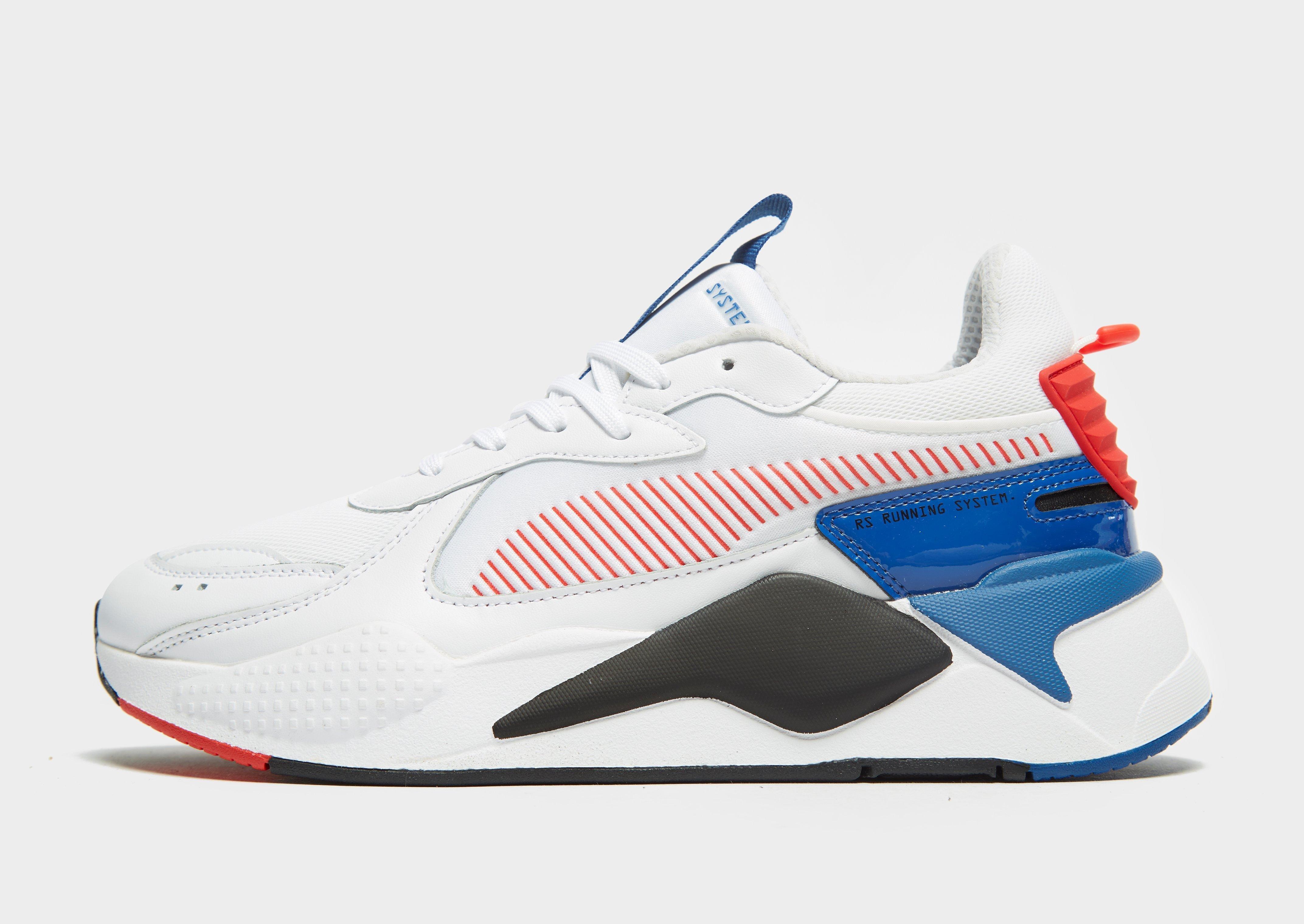 puma rsx white and blue