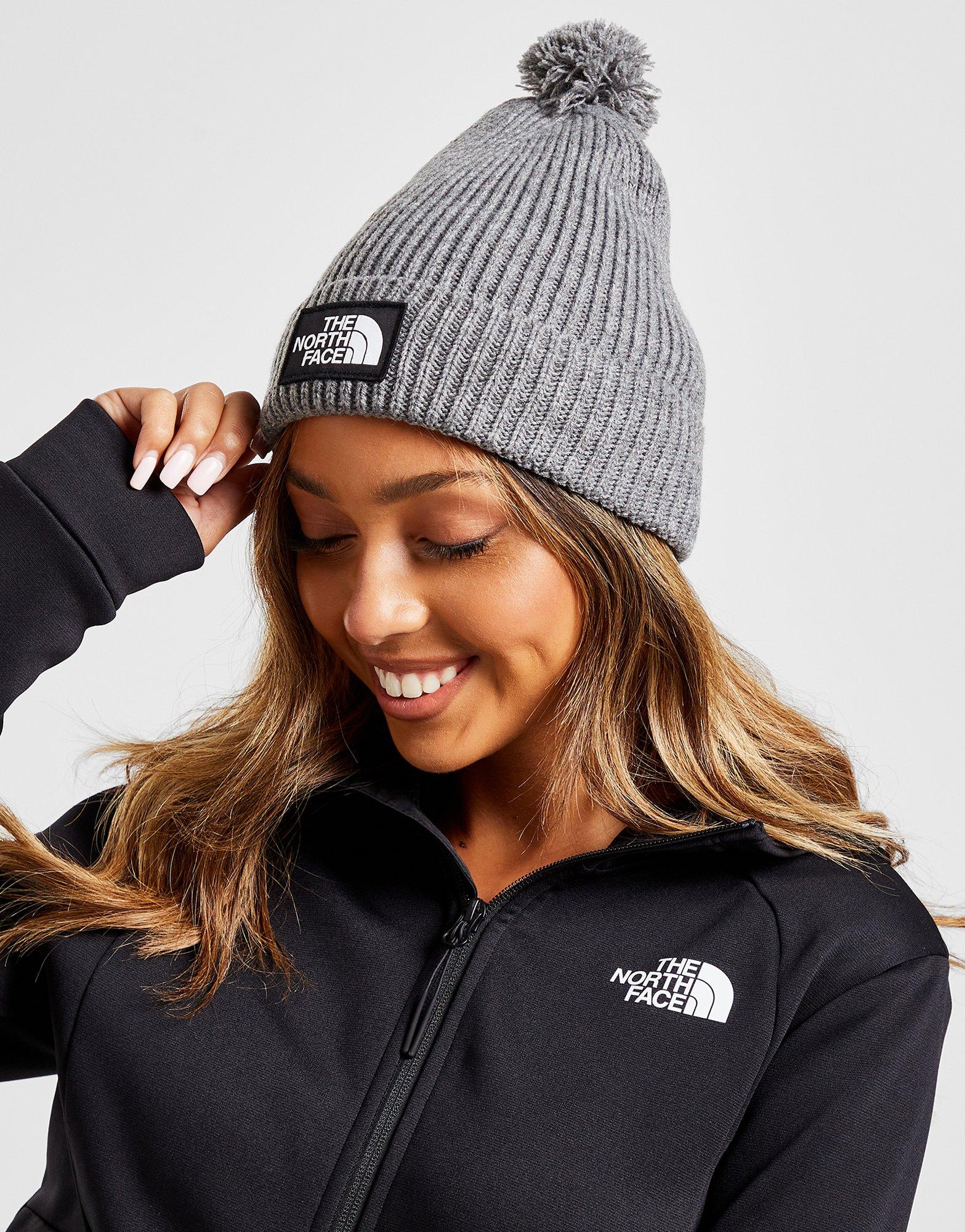 The north face baby deals box logo pom beanie