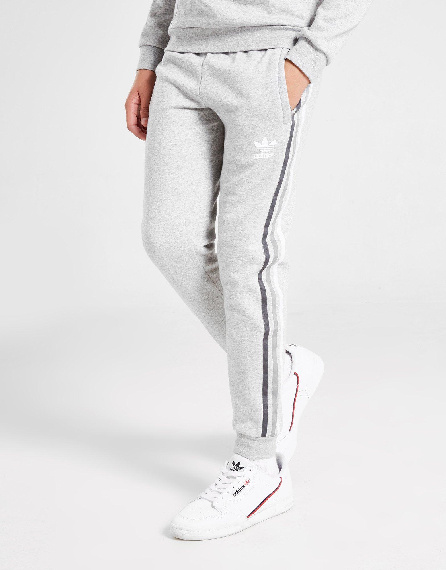 grey adidas joggers junior