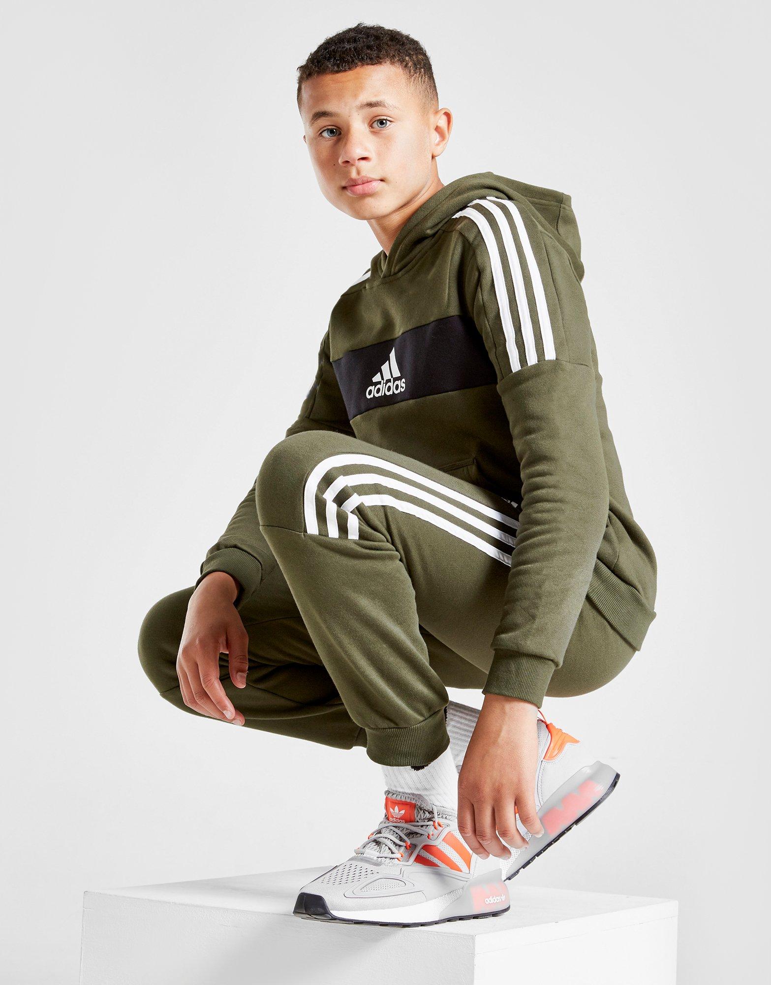 khaki adidas tracksuit junior