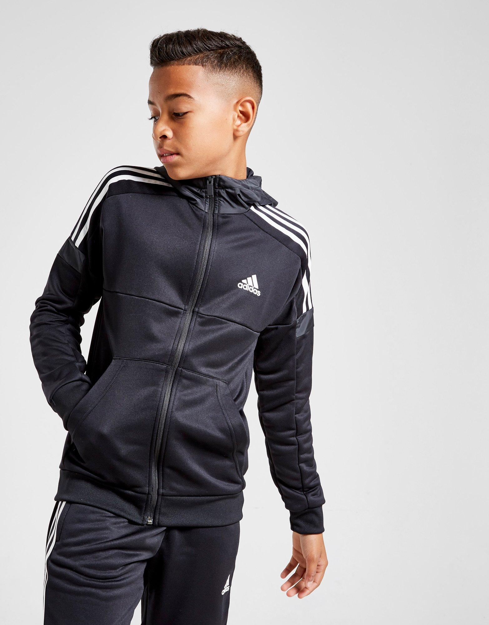 black adidas hoodie junior