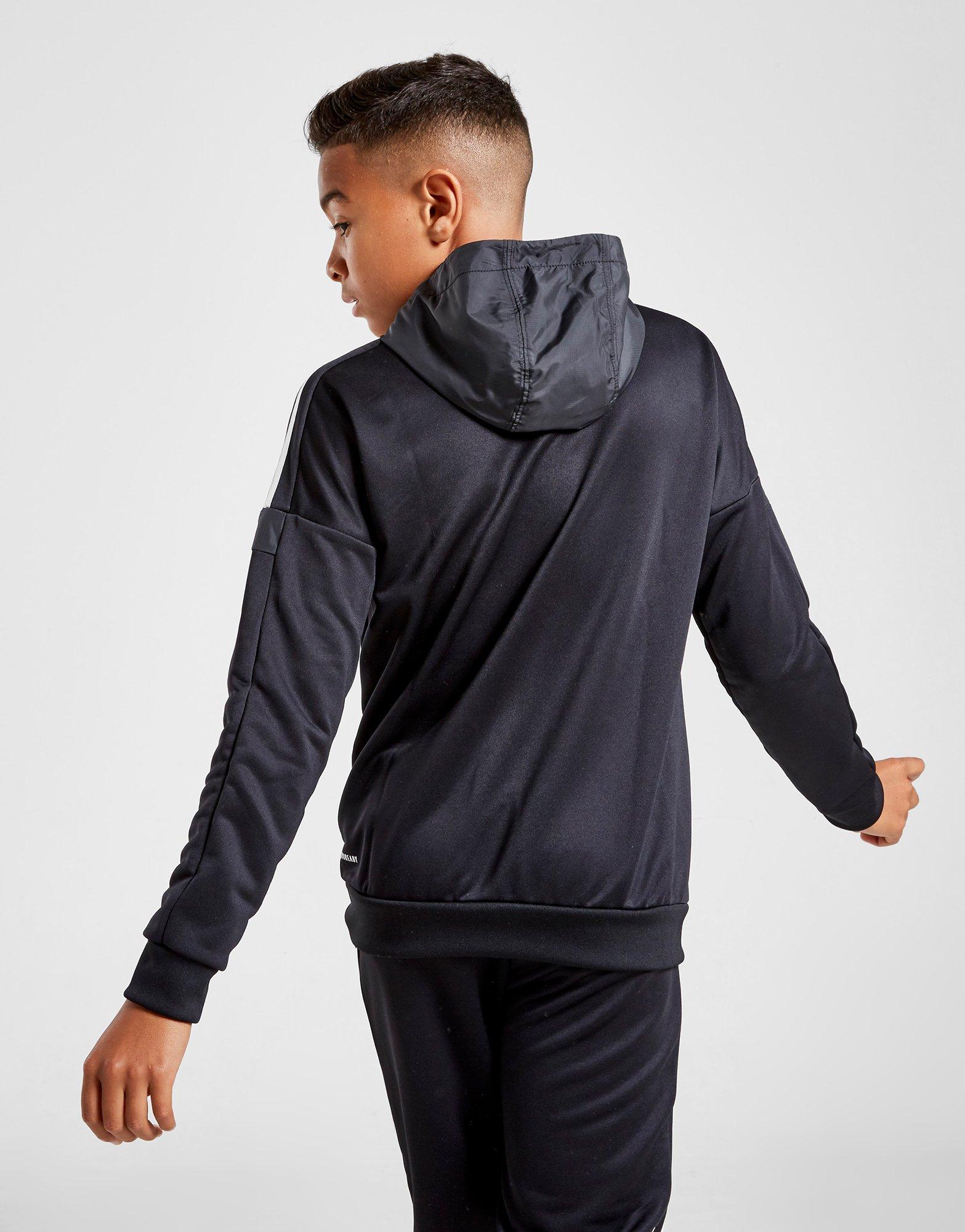 black adidas hoodie junior
