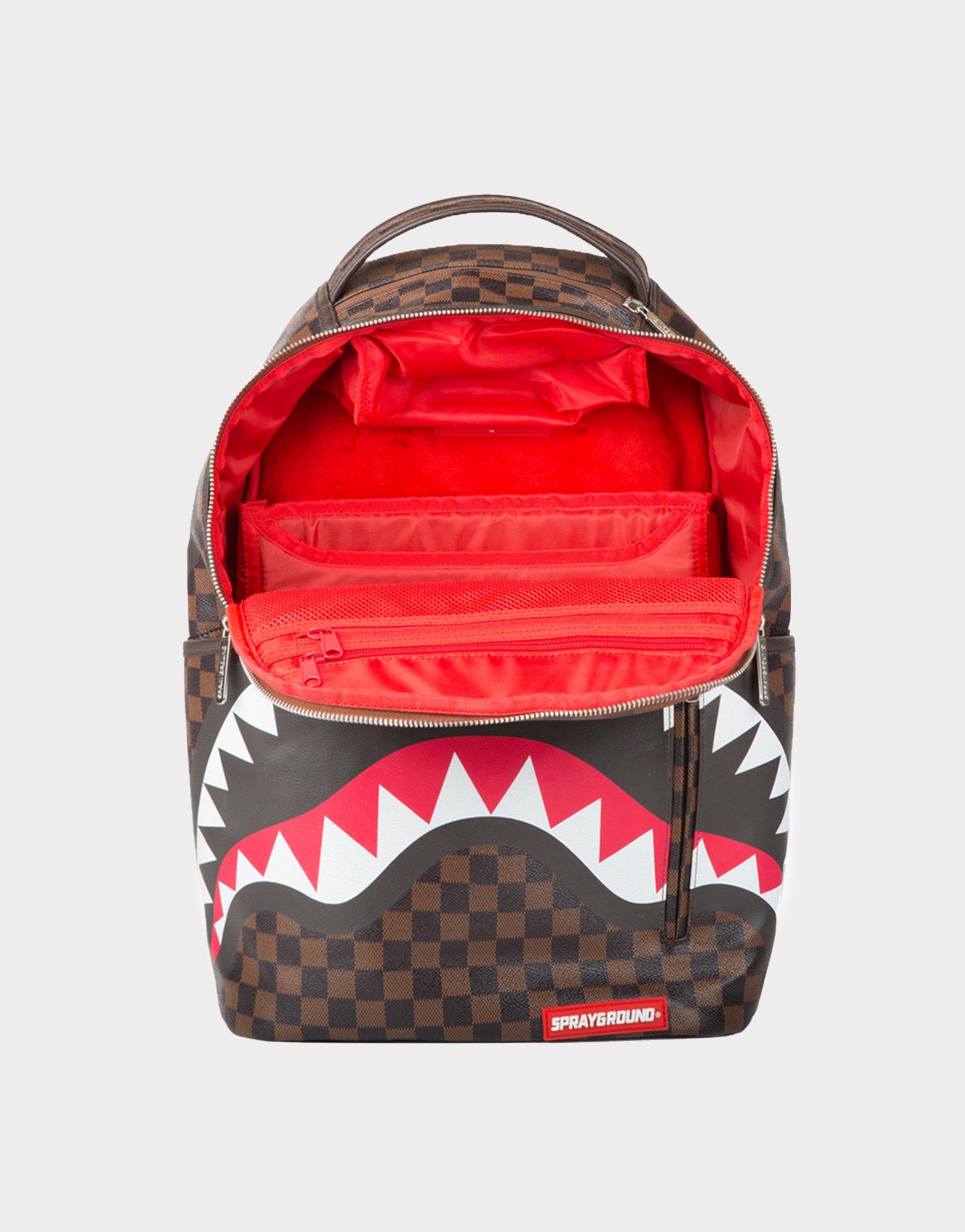 red sprayground bookbag