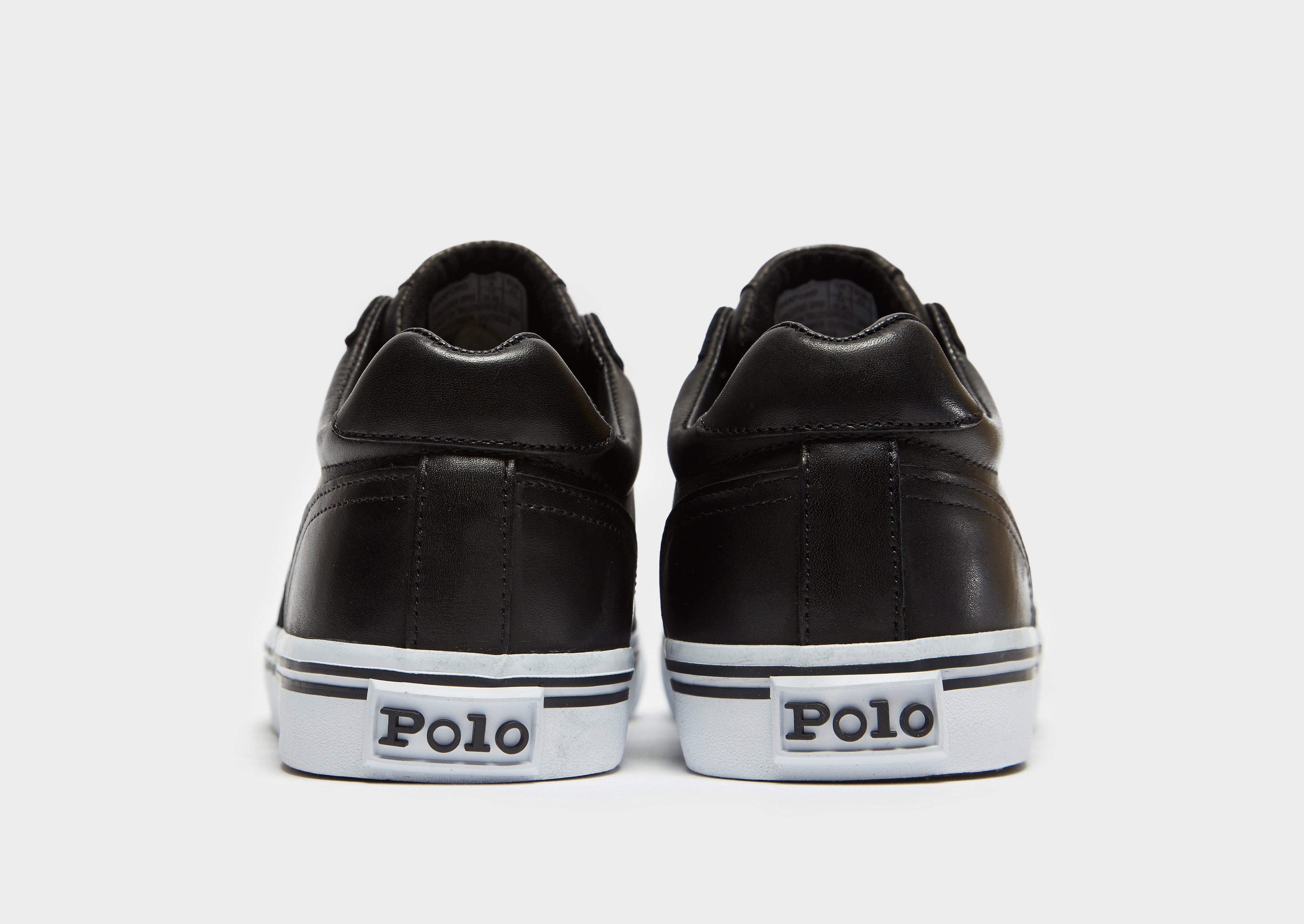 polo ralph lauren hanford leather black