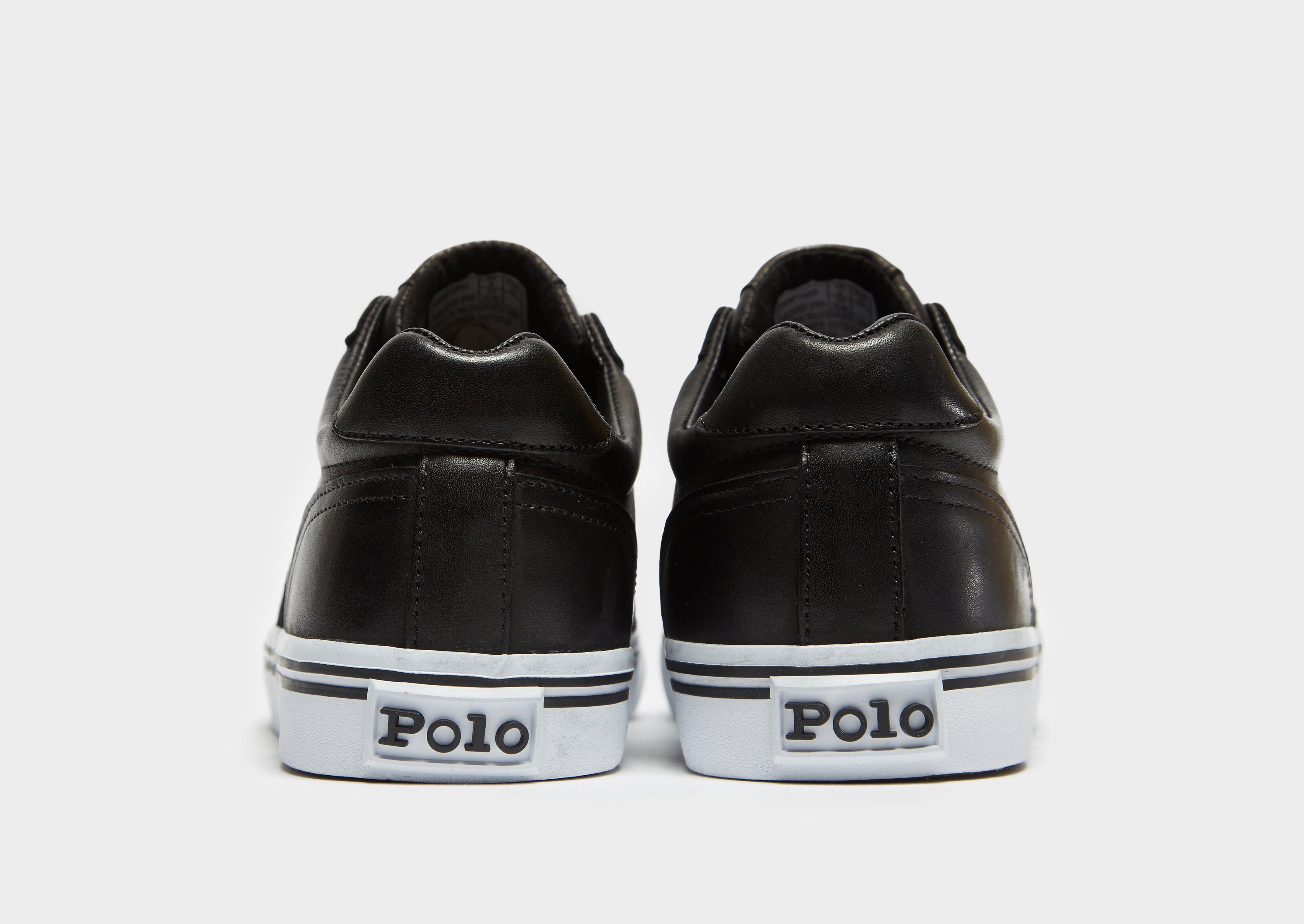 polo ralph lauren hanford leather black