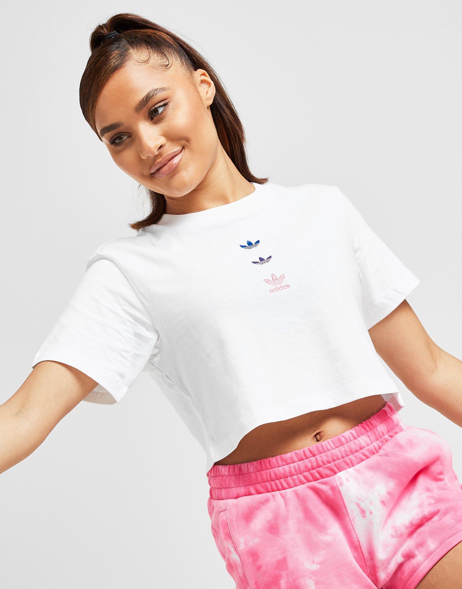 cropped t shirt adidas