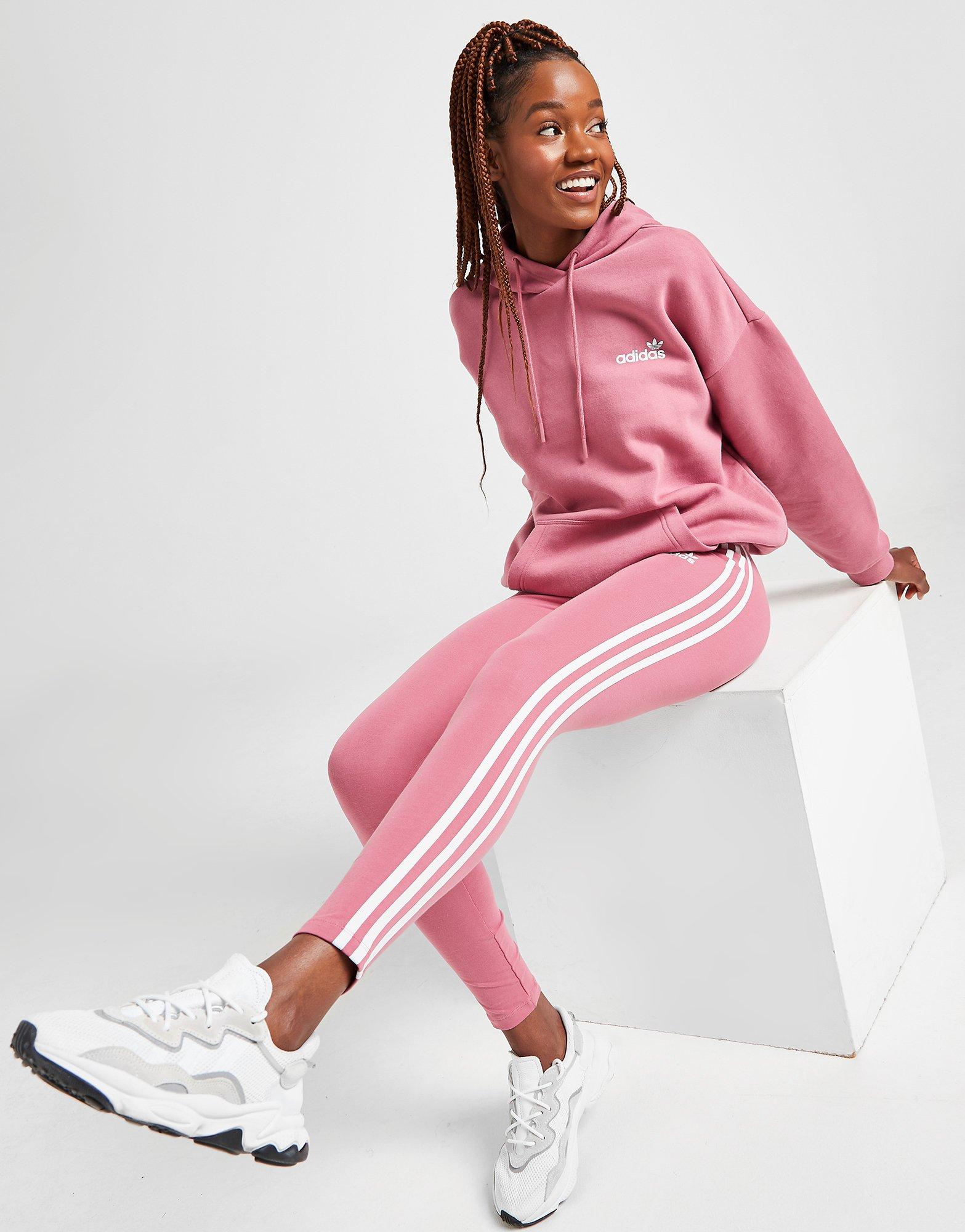 biografie Samengroeiing accent Pink adidas Originals 3-Stripes Linear Leggings | JD Sports Global