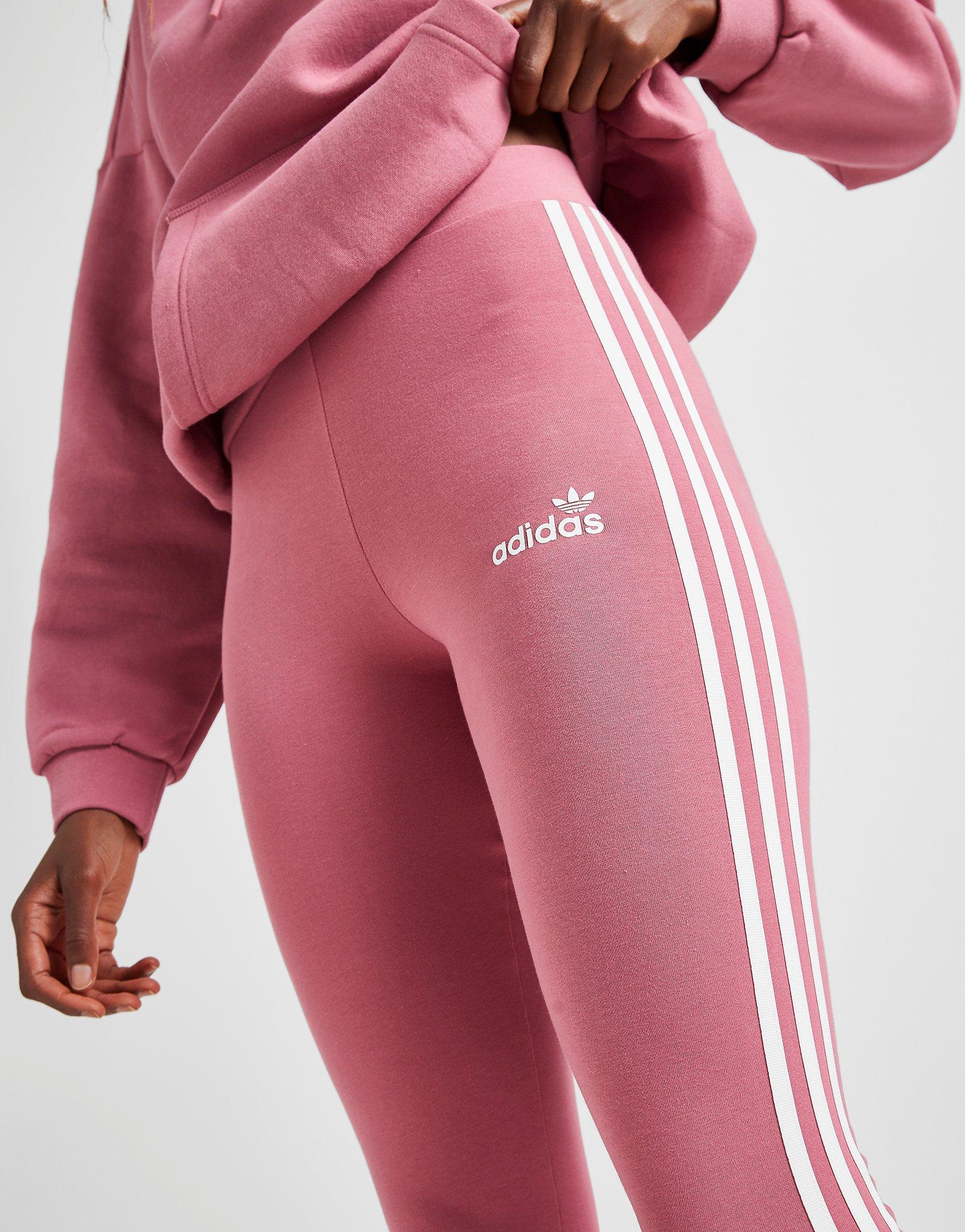 dusty pink adidas leggings