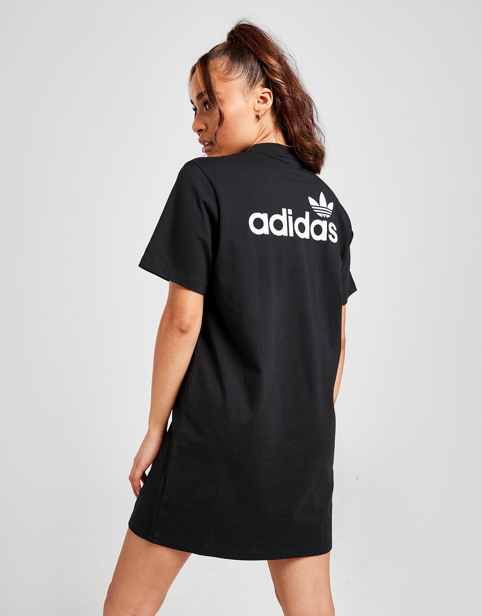 adidas shirt dress black