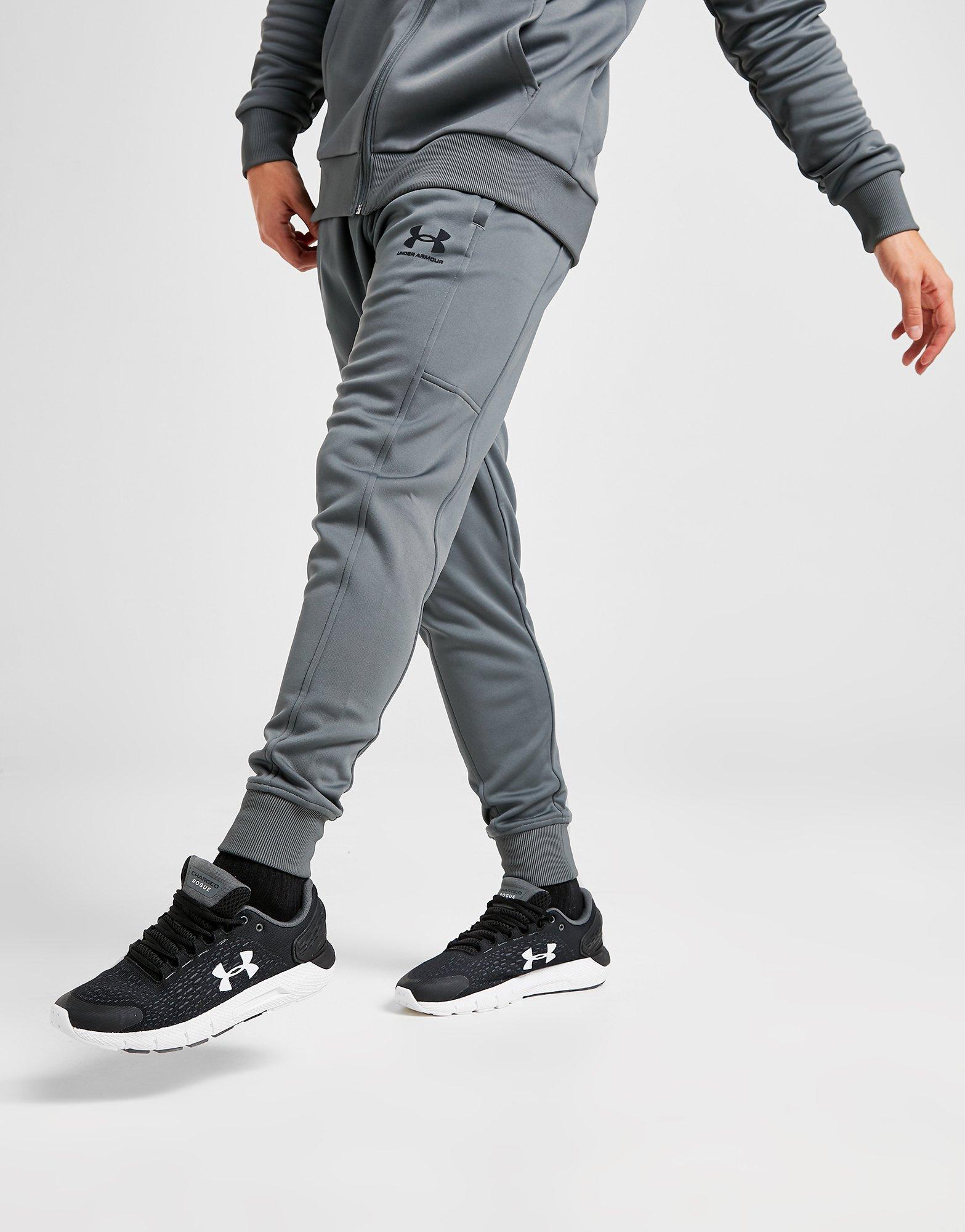 under armour track pants grey