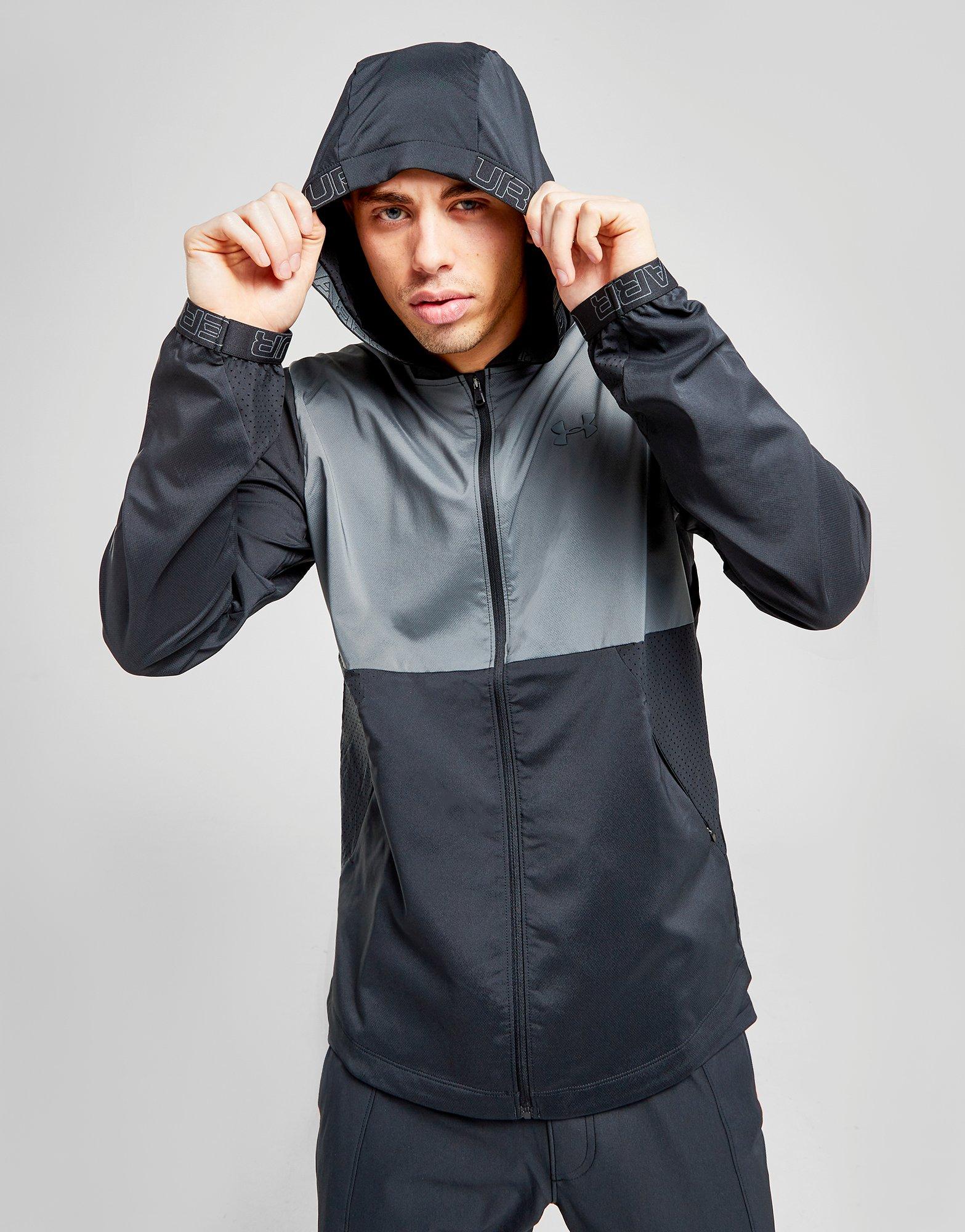 under armour grey zip hoodie