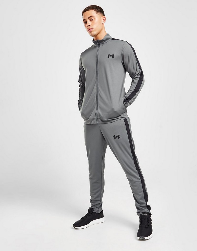 grey under armour tracksuit mens