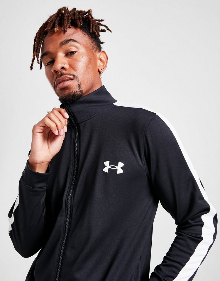 Black Under Armour Poly Tracksuit | JD Sports