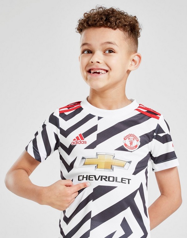 Buy White Adidas Manchester United Fc 20 21 Third Kit Children