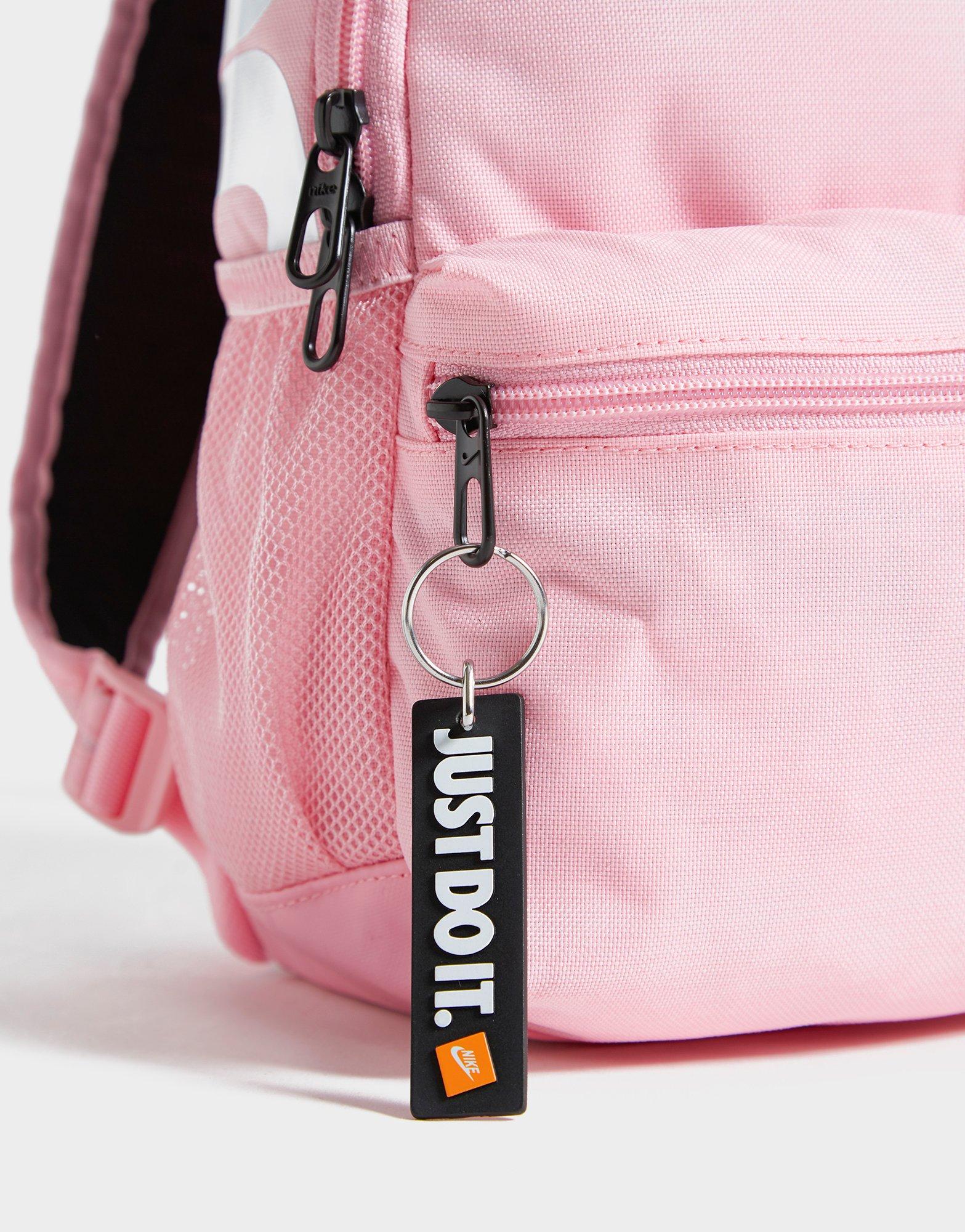 nike pink just do it mini backpack
