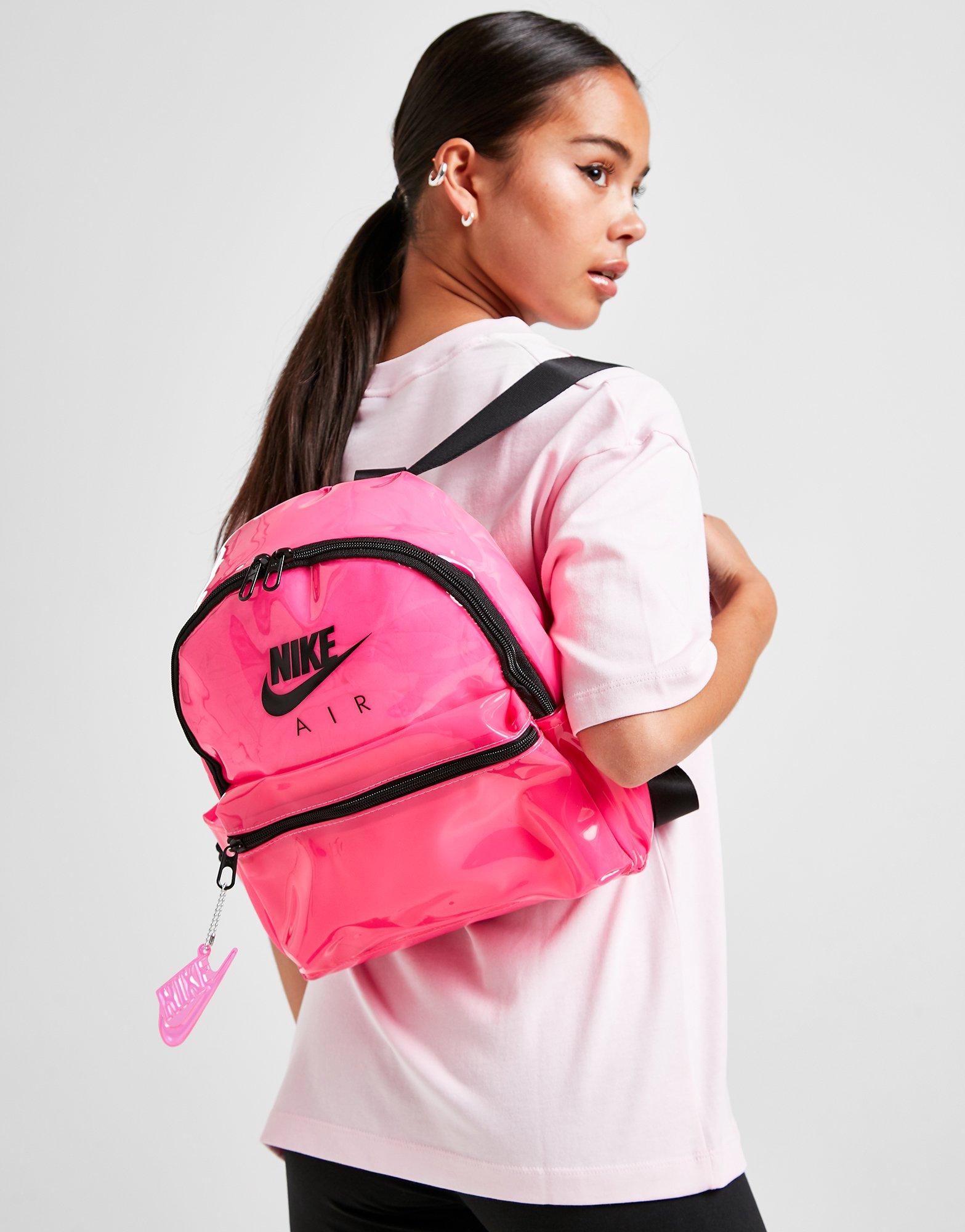 pink nike just do it backpack