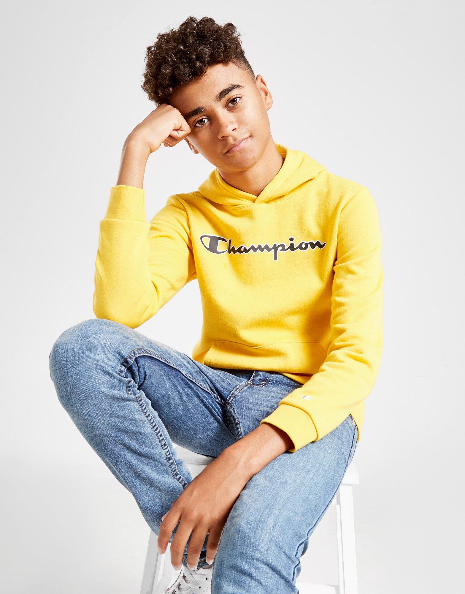 champion fleece overhead hoodie junior