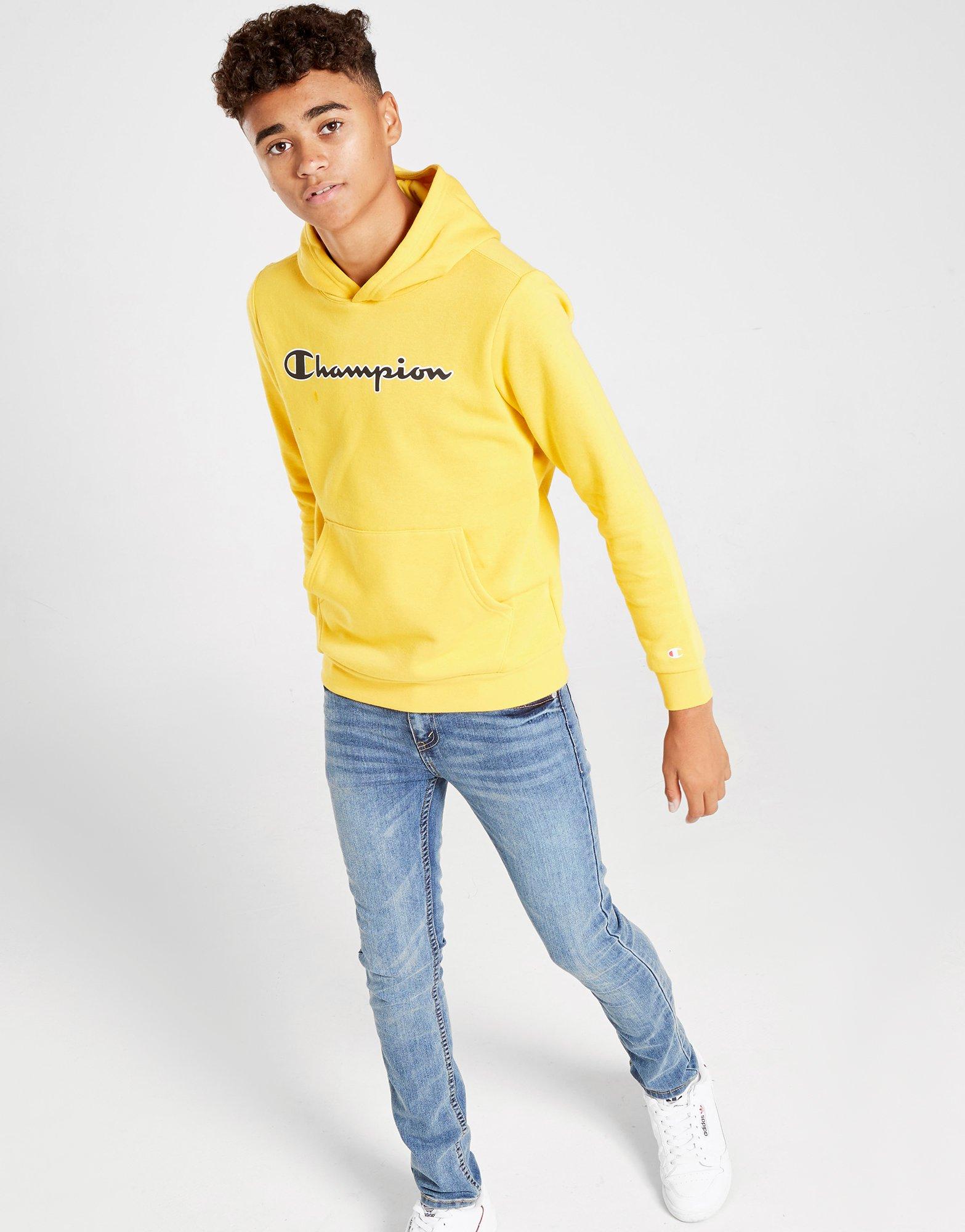 champion fleece overhead hoodie junior
