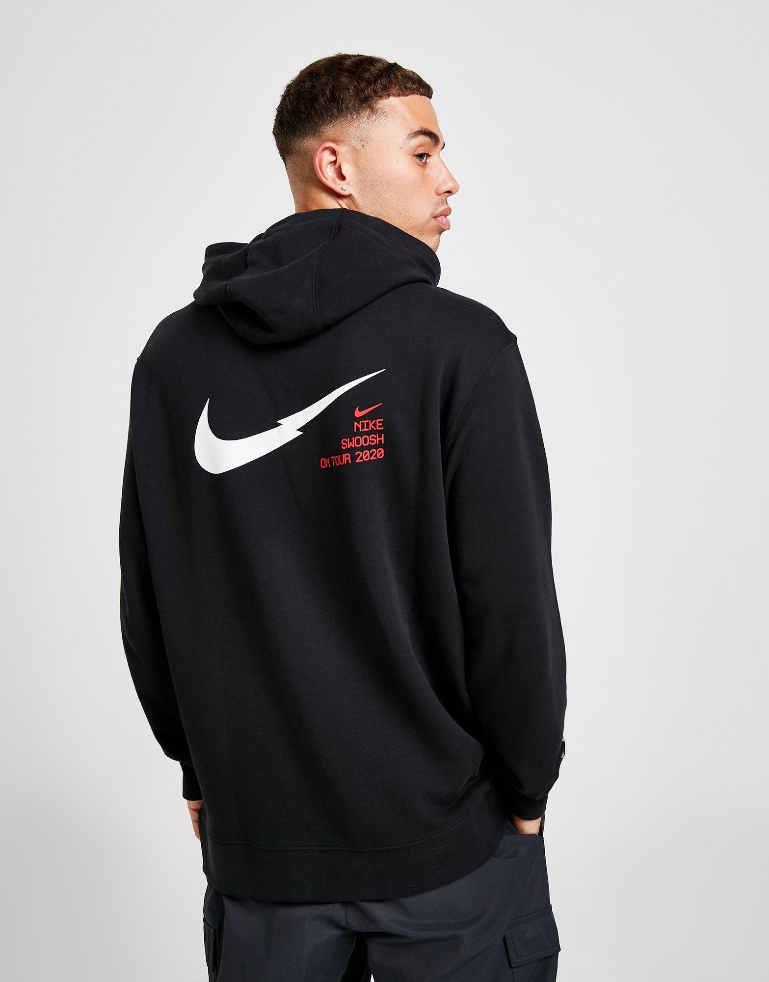 nike black overhead hoodie