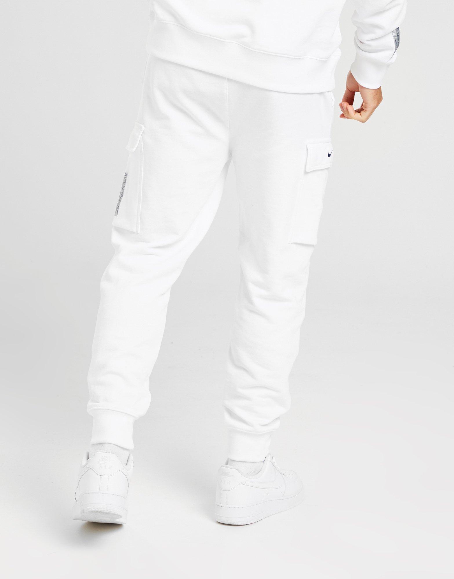 nike men's white track pants