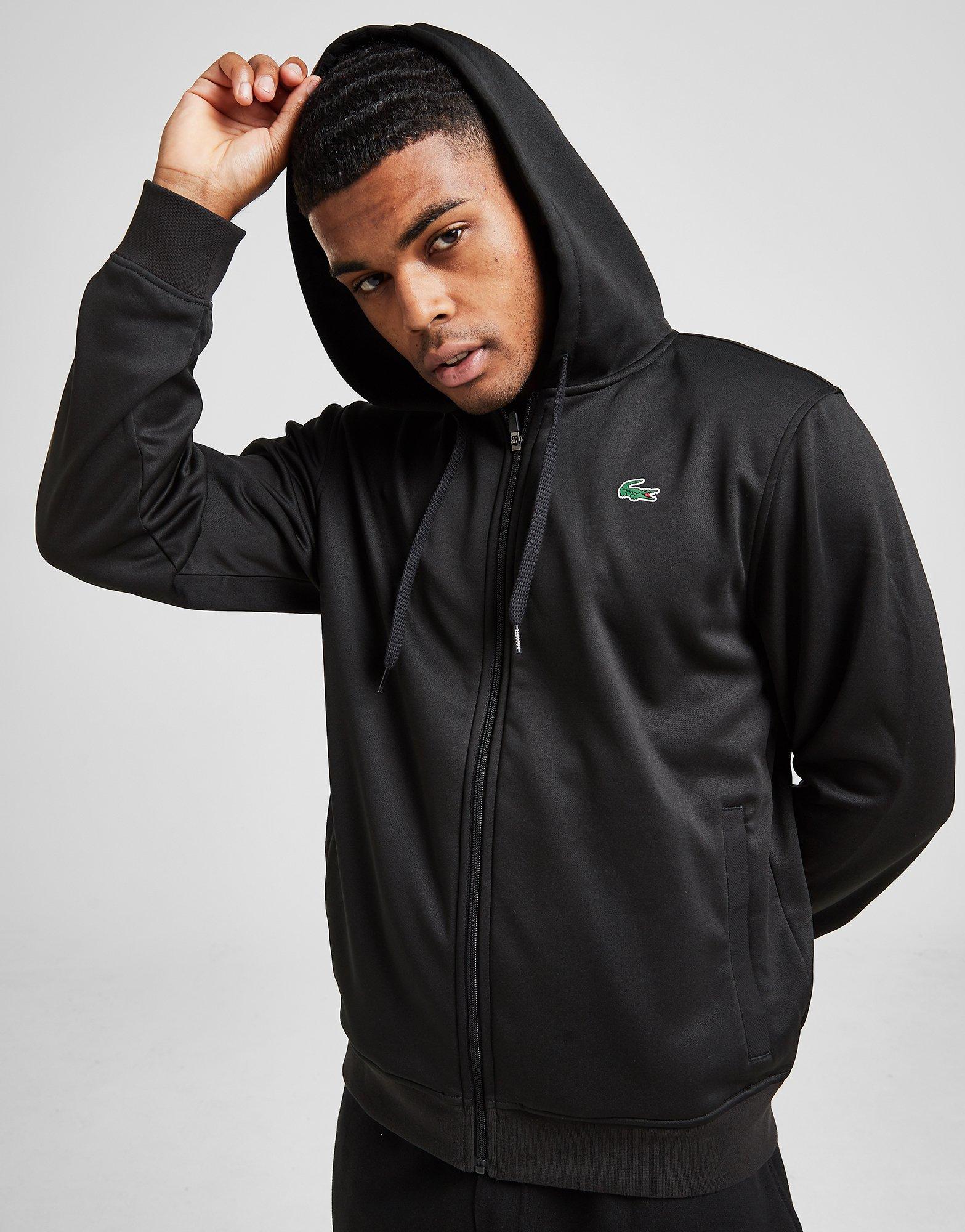 black lacoste hoodie