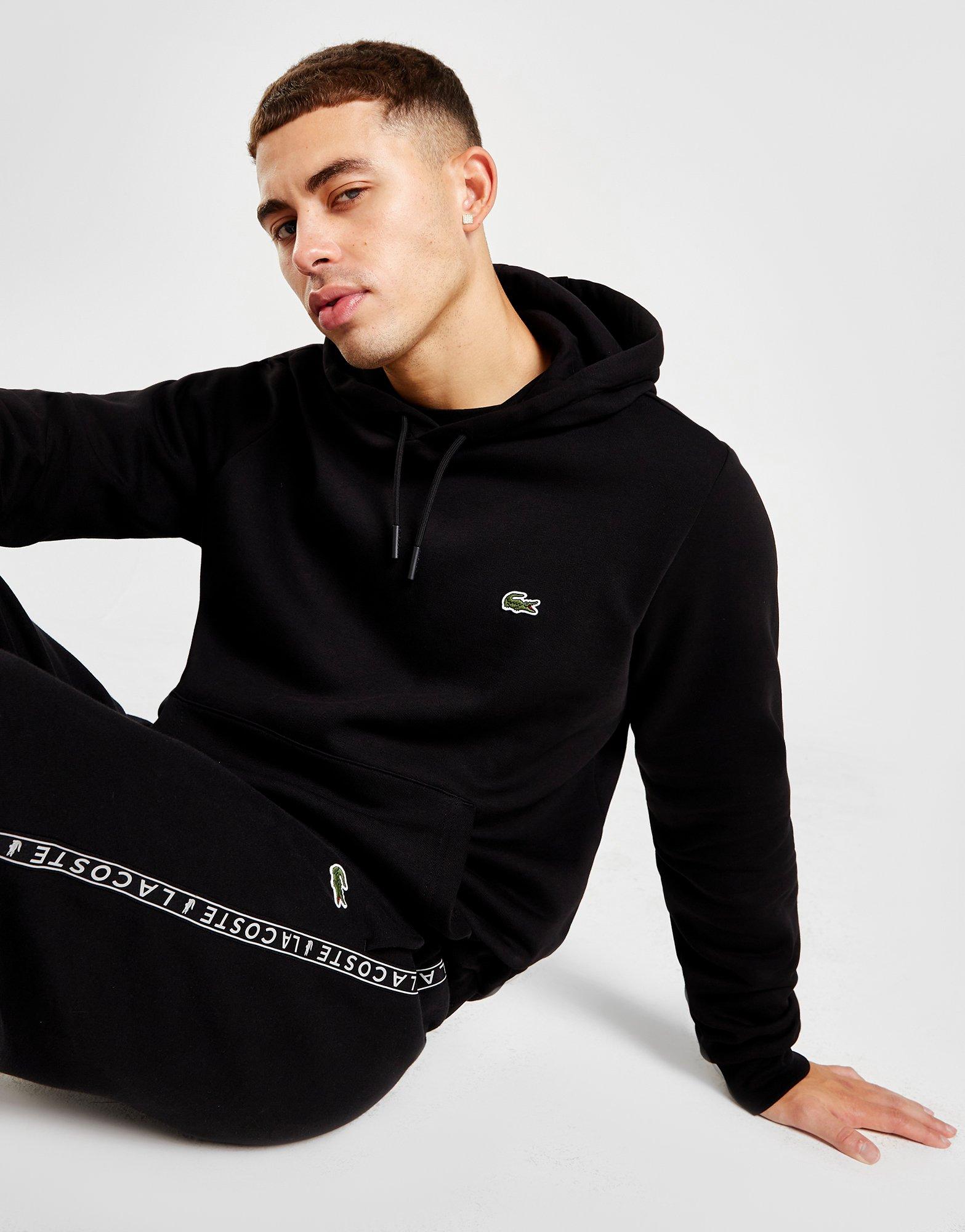  Lacoste Chándal con capucha y cremallera para hombre, negro,  Negro - : Ropa, Zapatos y Joyería