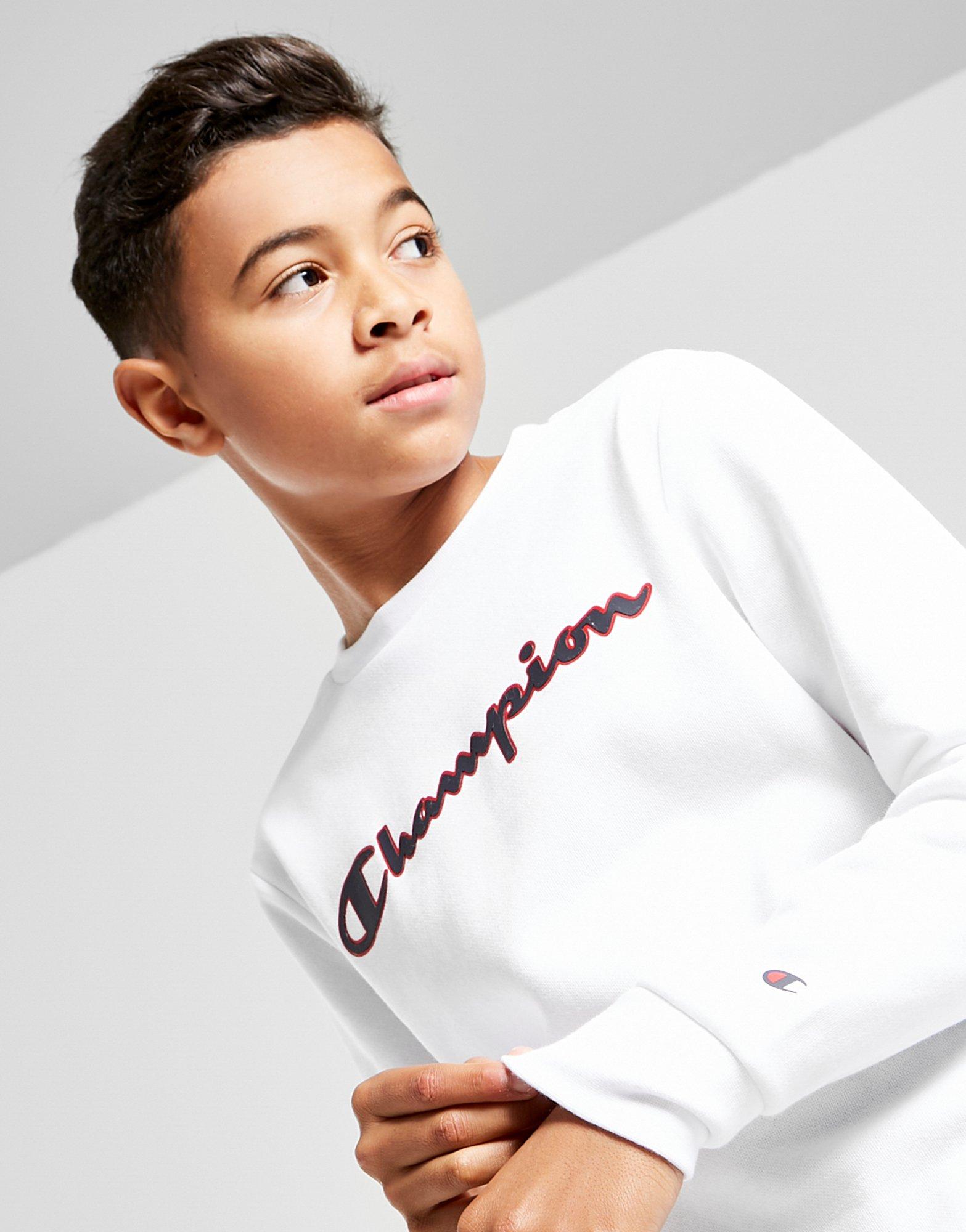 champion legacy fleece crew sweatshirt junior