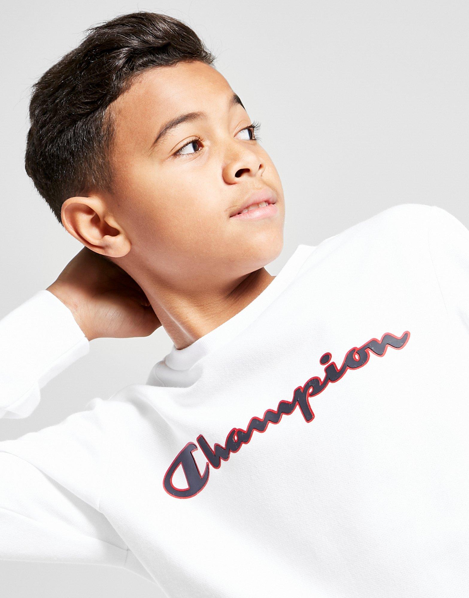 champion legacy fleece crew sweatshirt junior