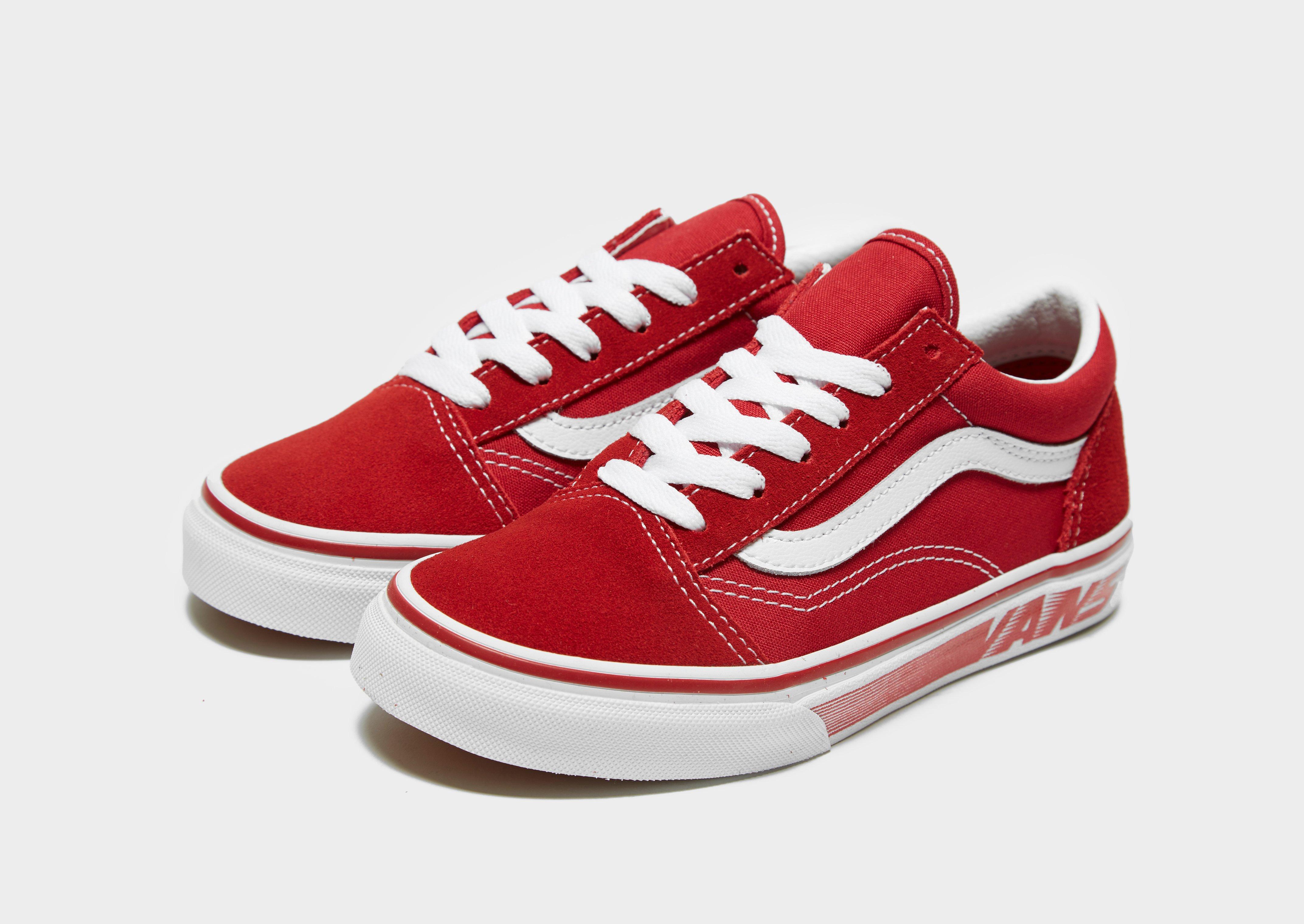 vans rouge enfant