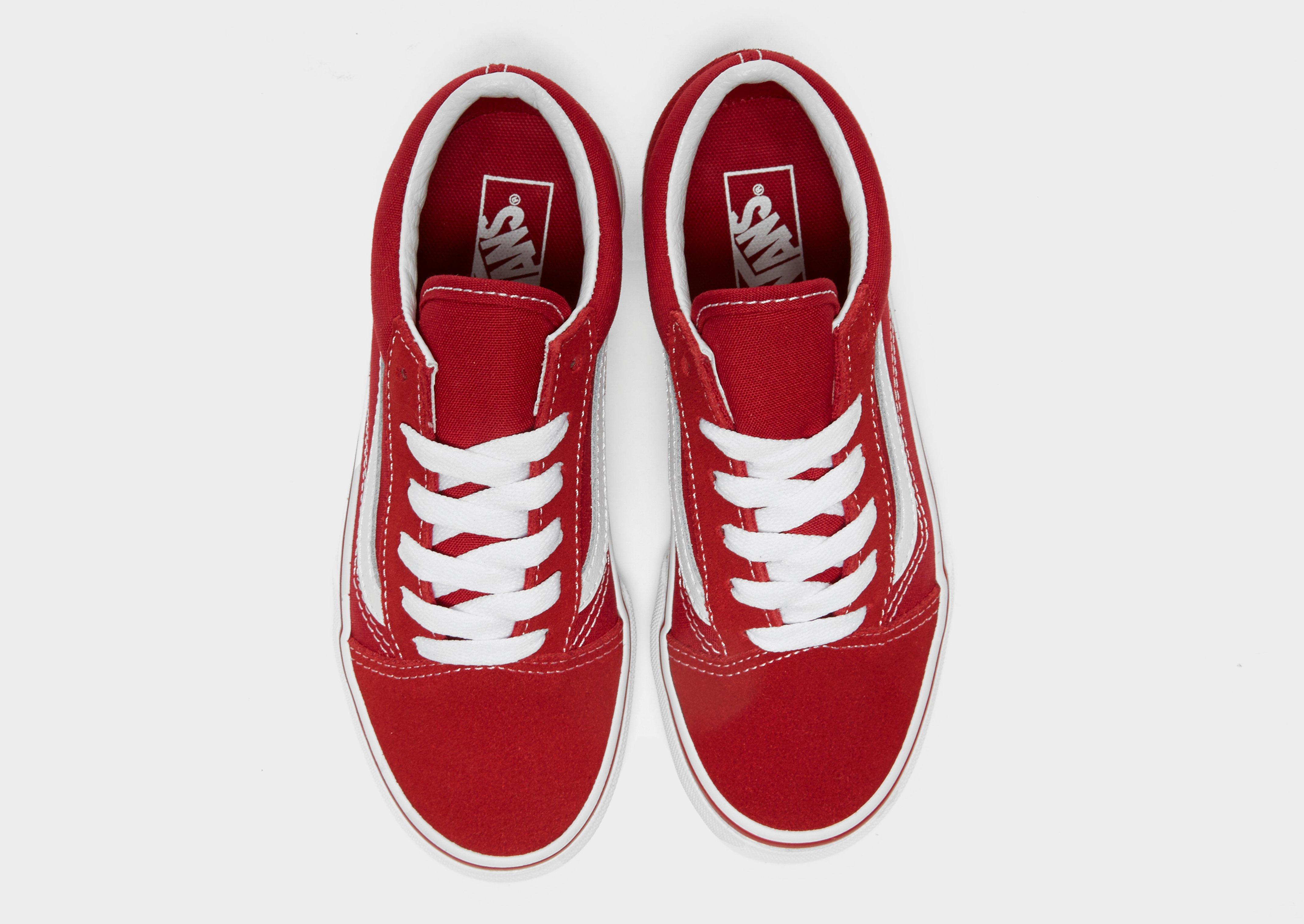 vans old school bambino rosse