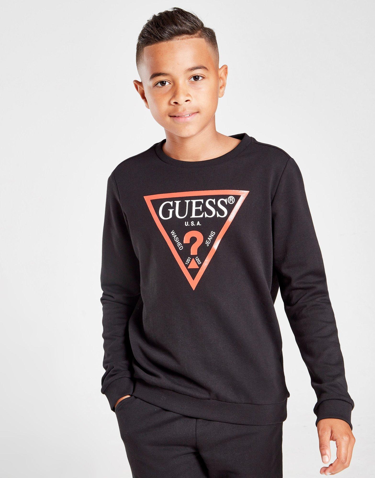 guess triangle sweatshirt