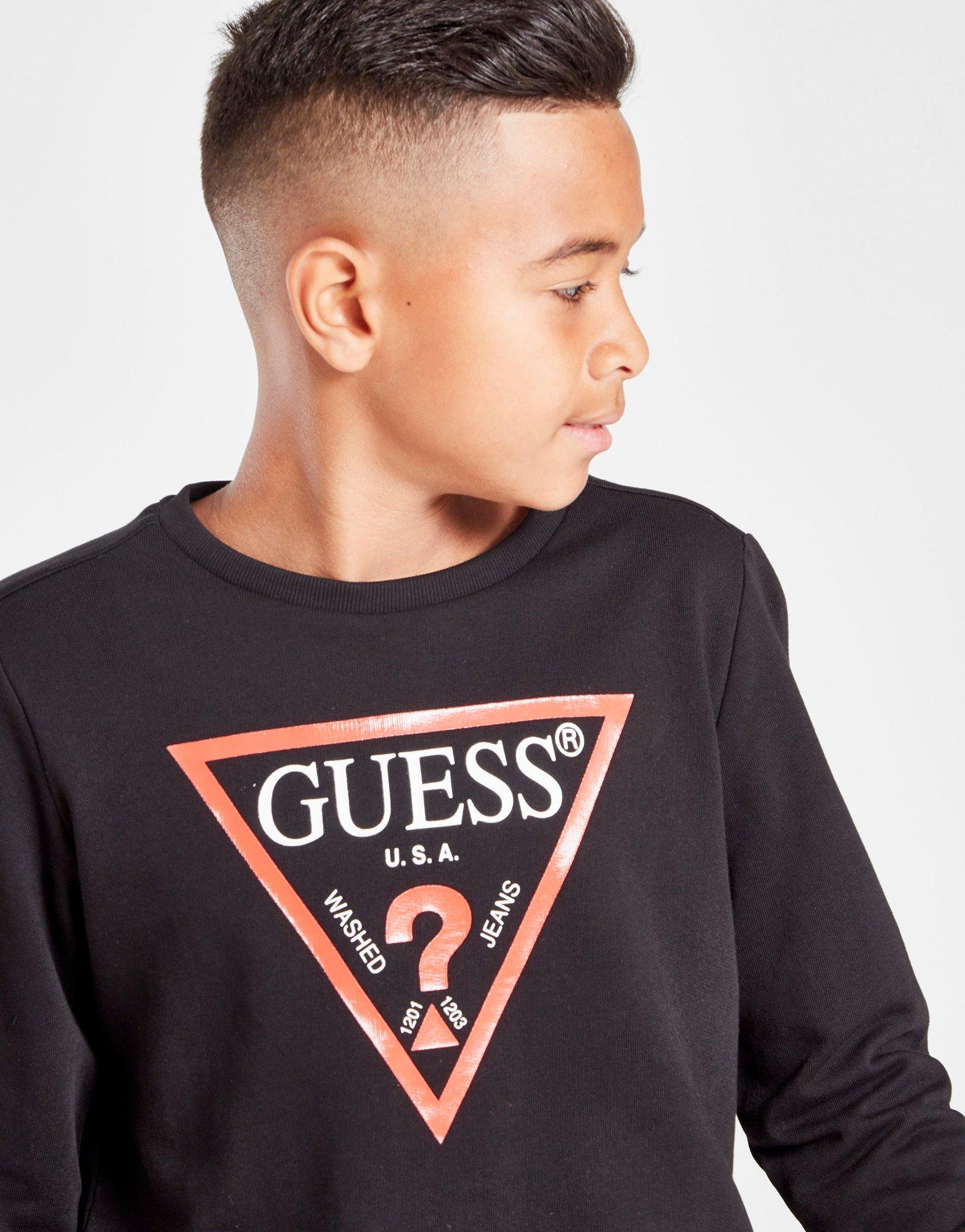 guess triangle sweatshirt