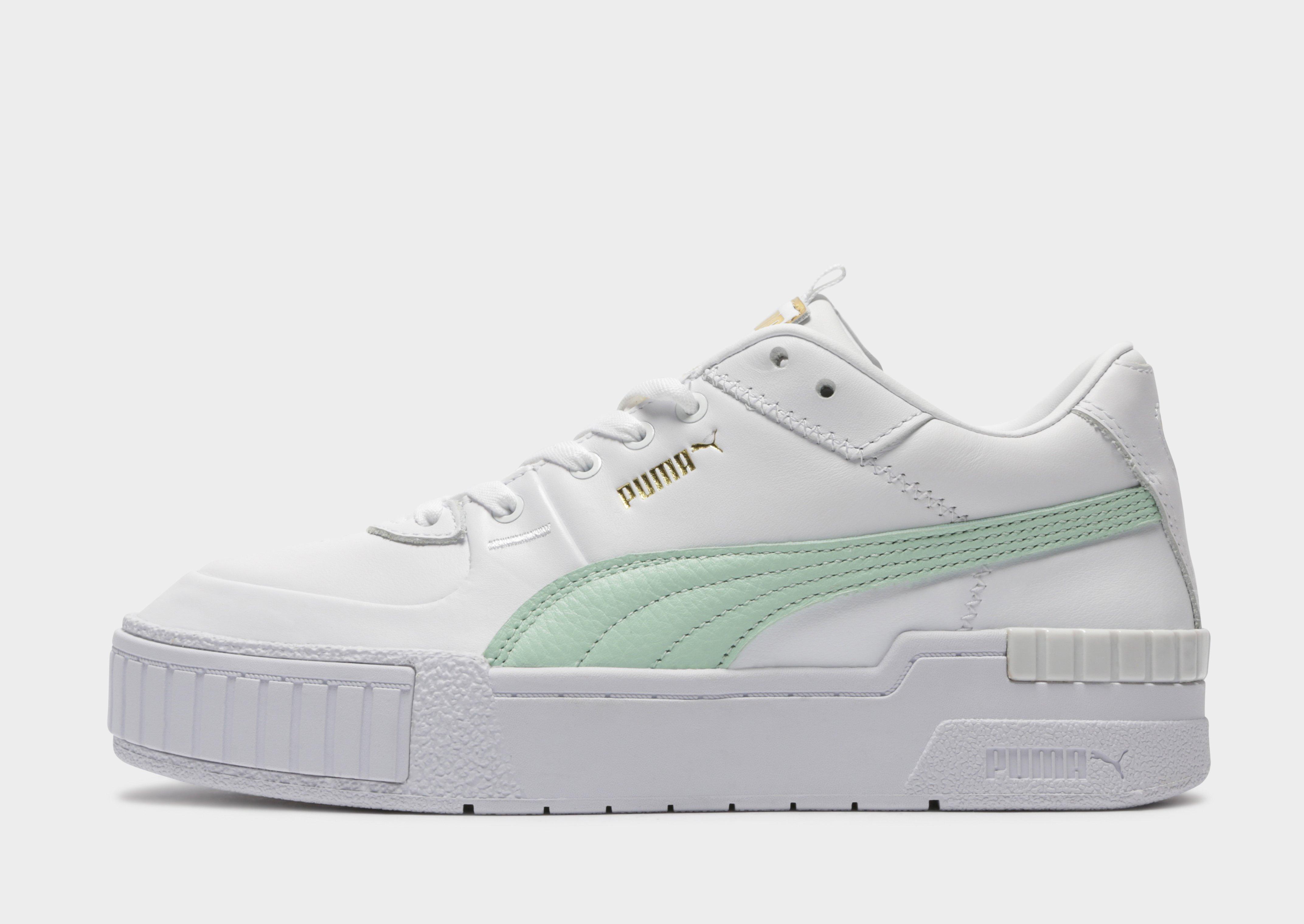 mint green puma shoes