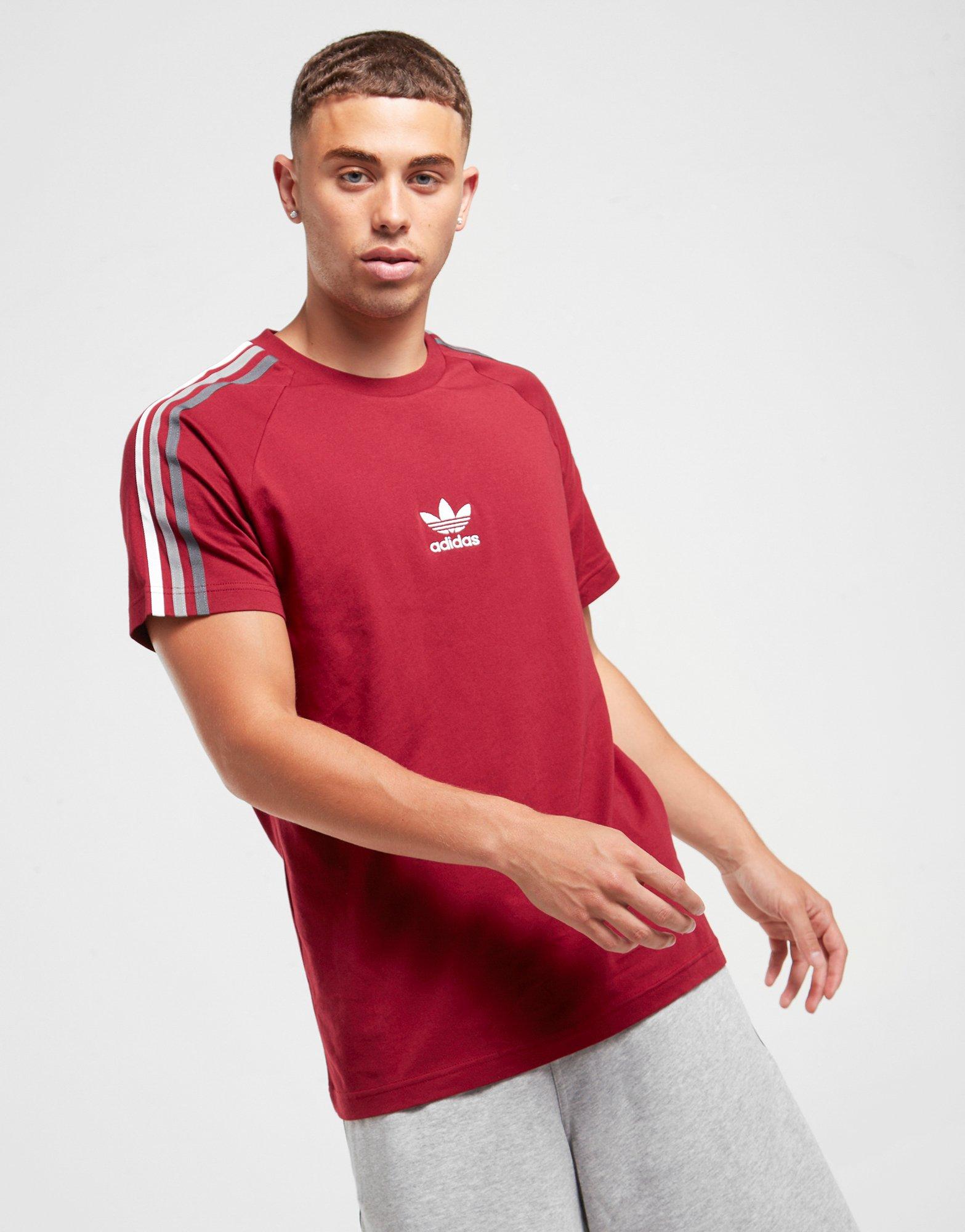 red adidas originals t shirt