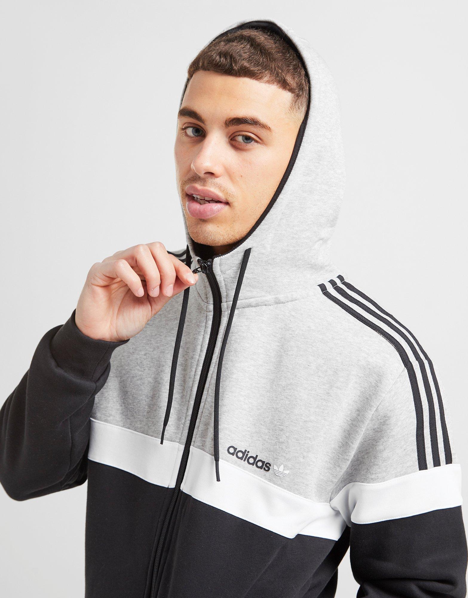 adidas fleece zip hoodie
