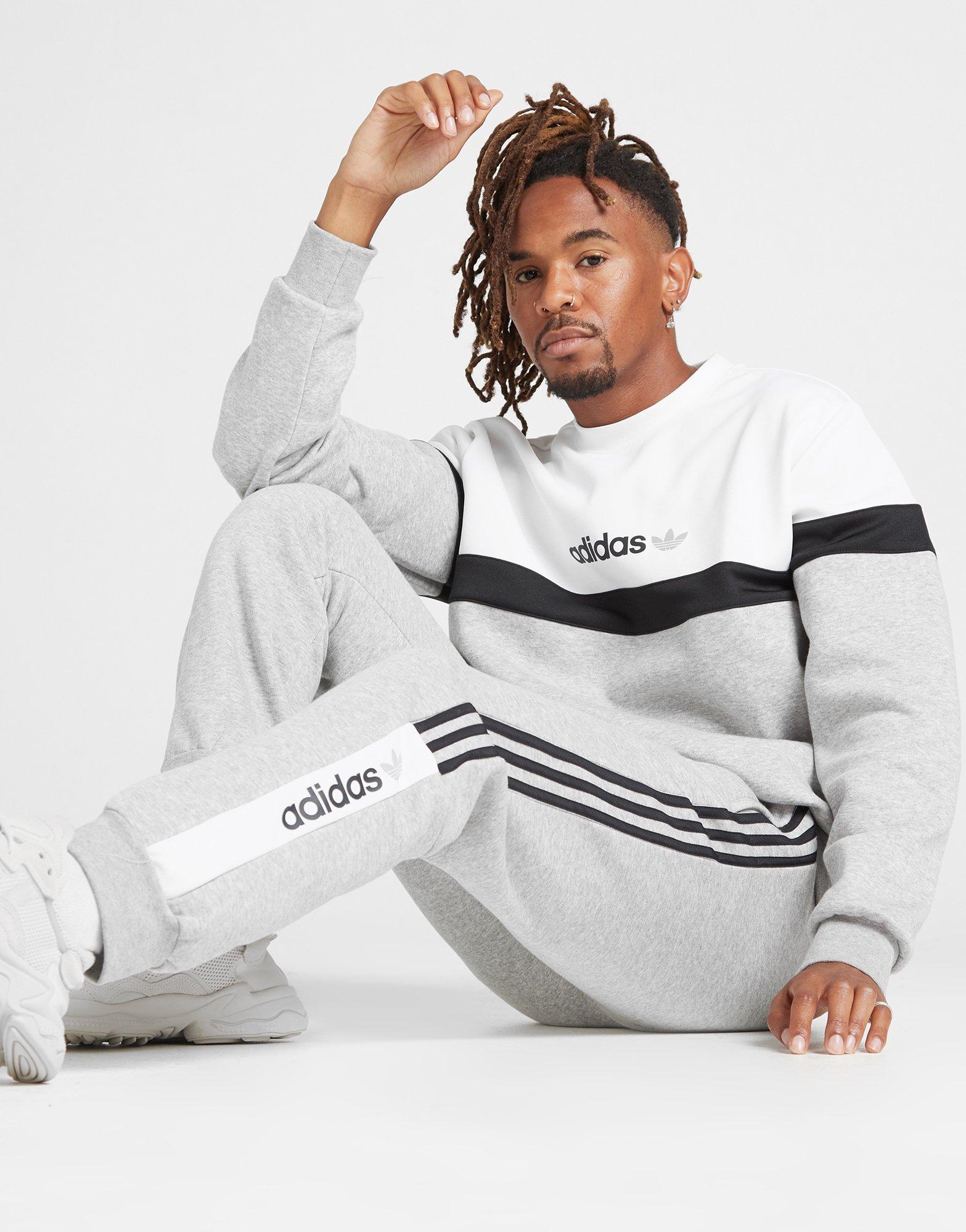 Adidas joggers store and sweatshirt