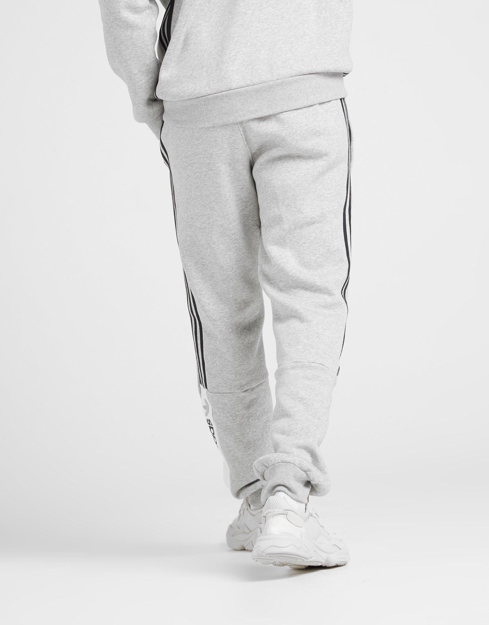 adidas grey fleece tracksuit