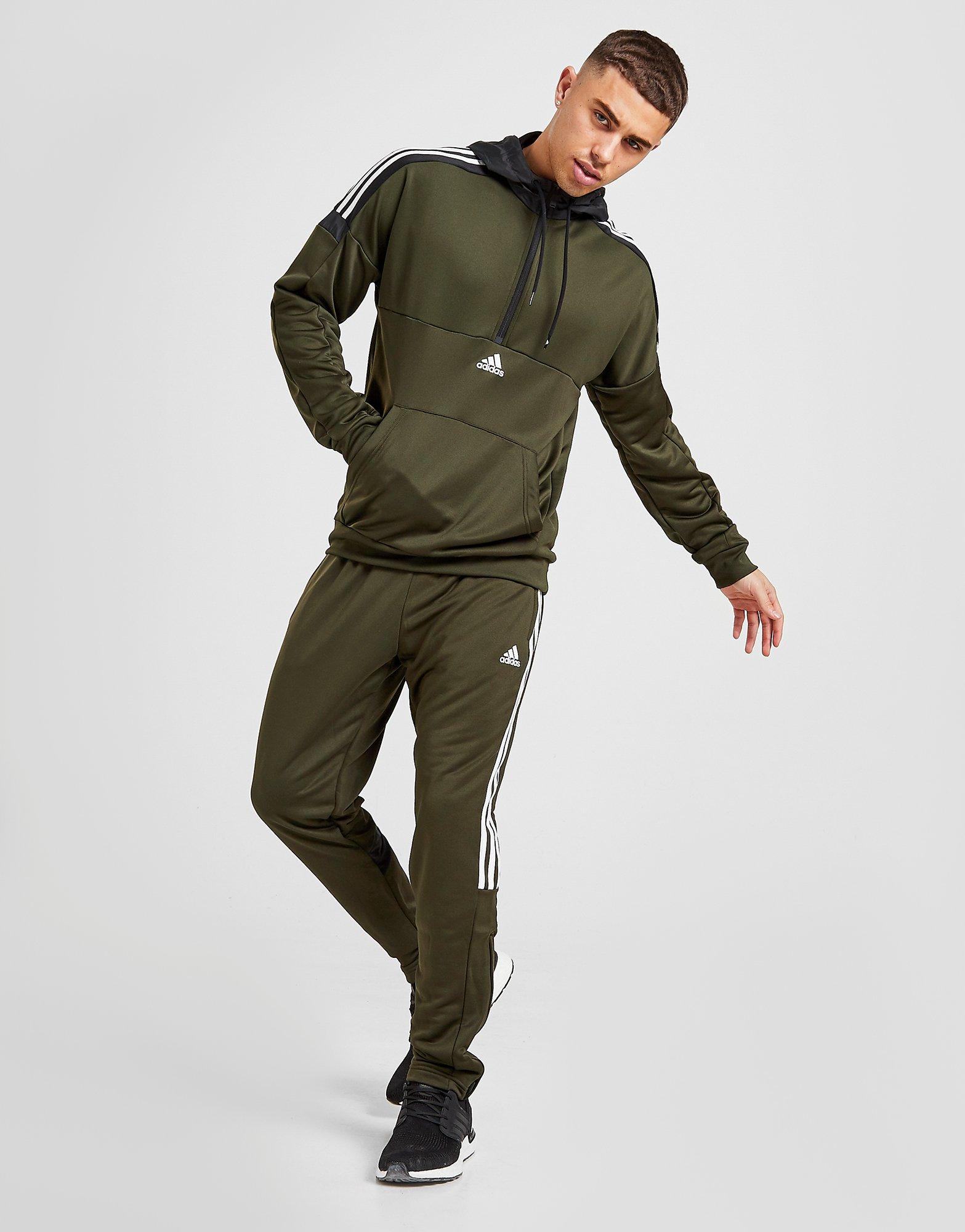 adidas match half zip hoodie