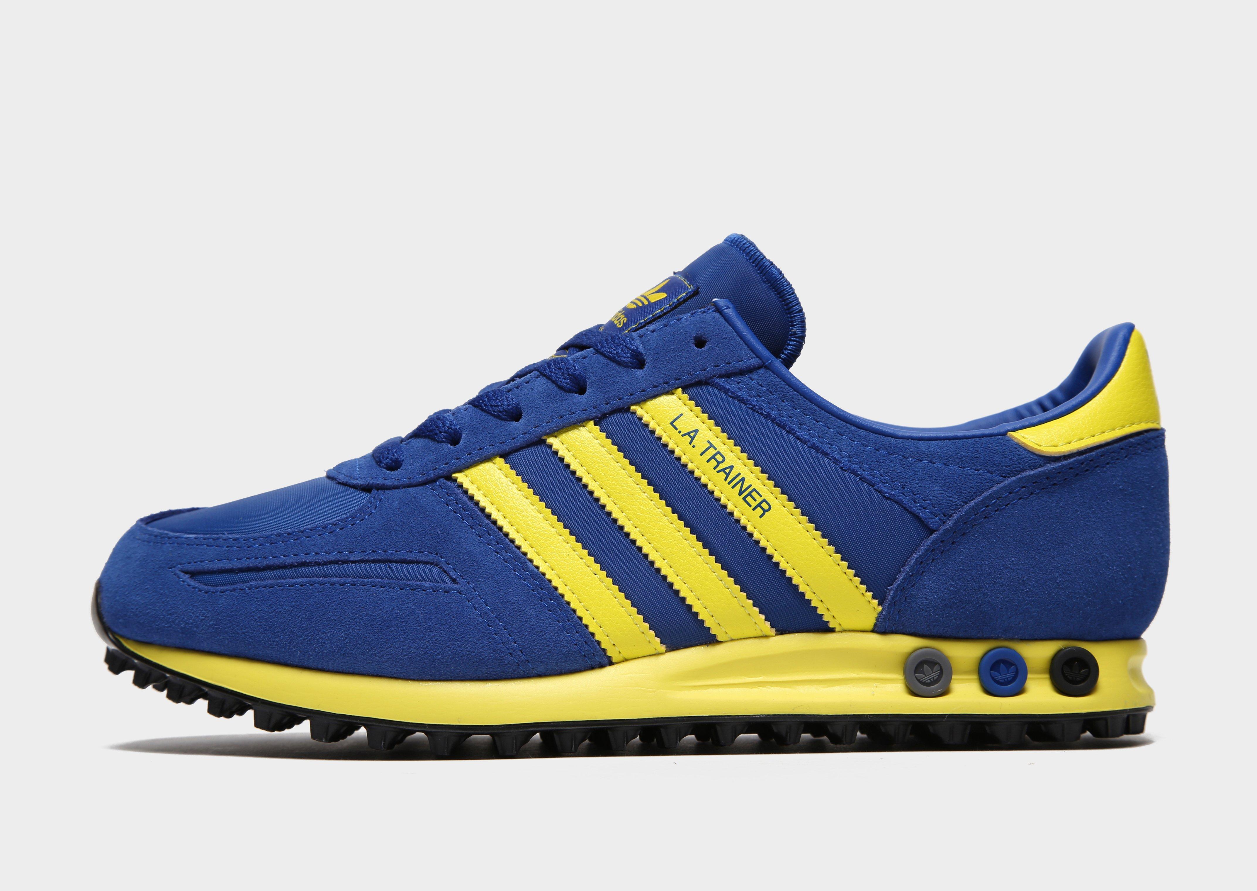 Buy Blue adidas Originals LA Trainer