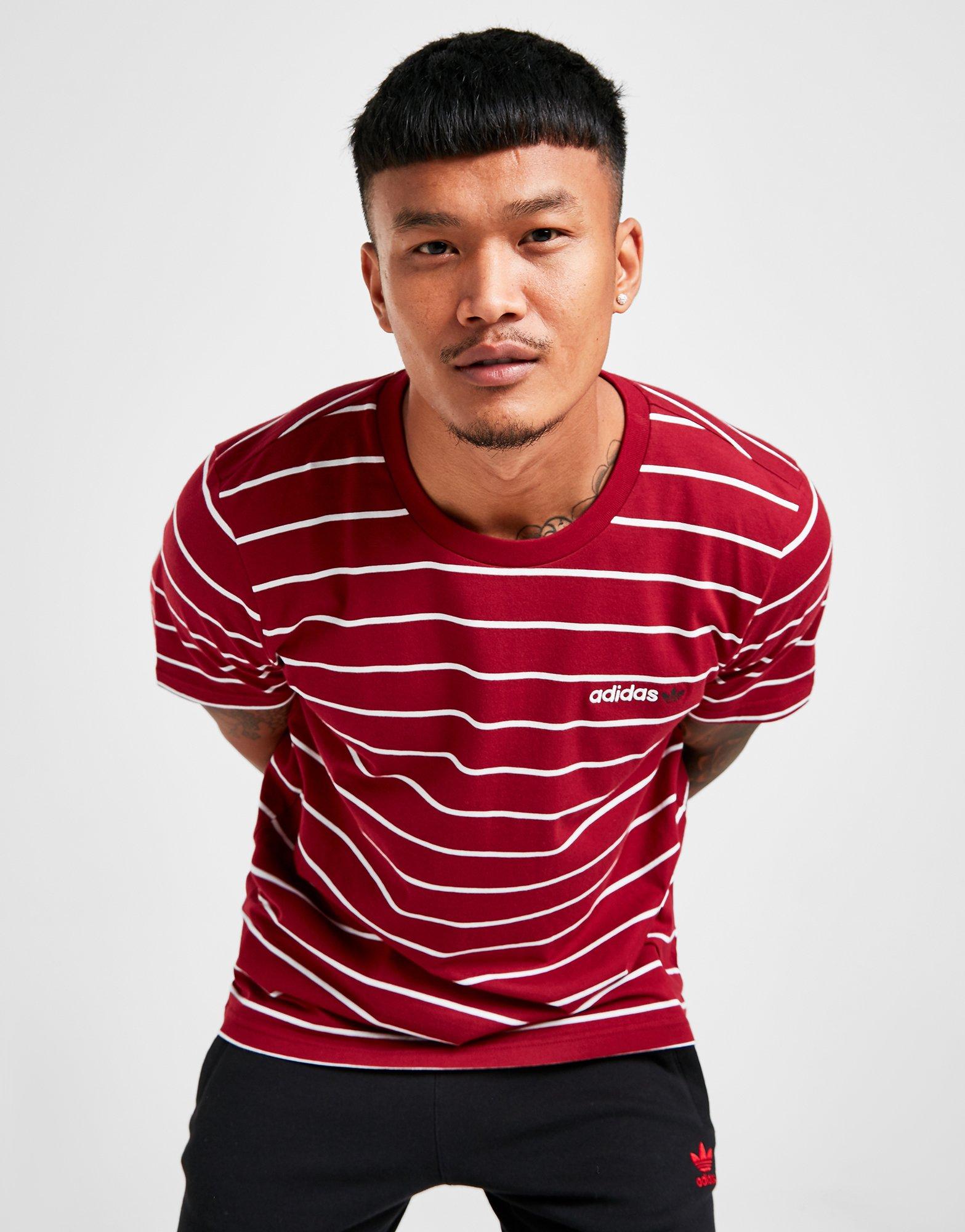 adidas linear stripe t shirt