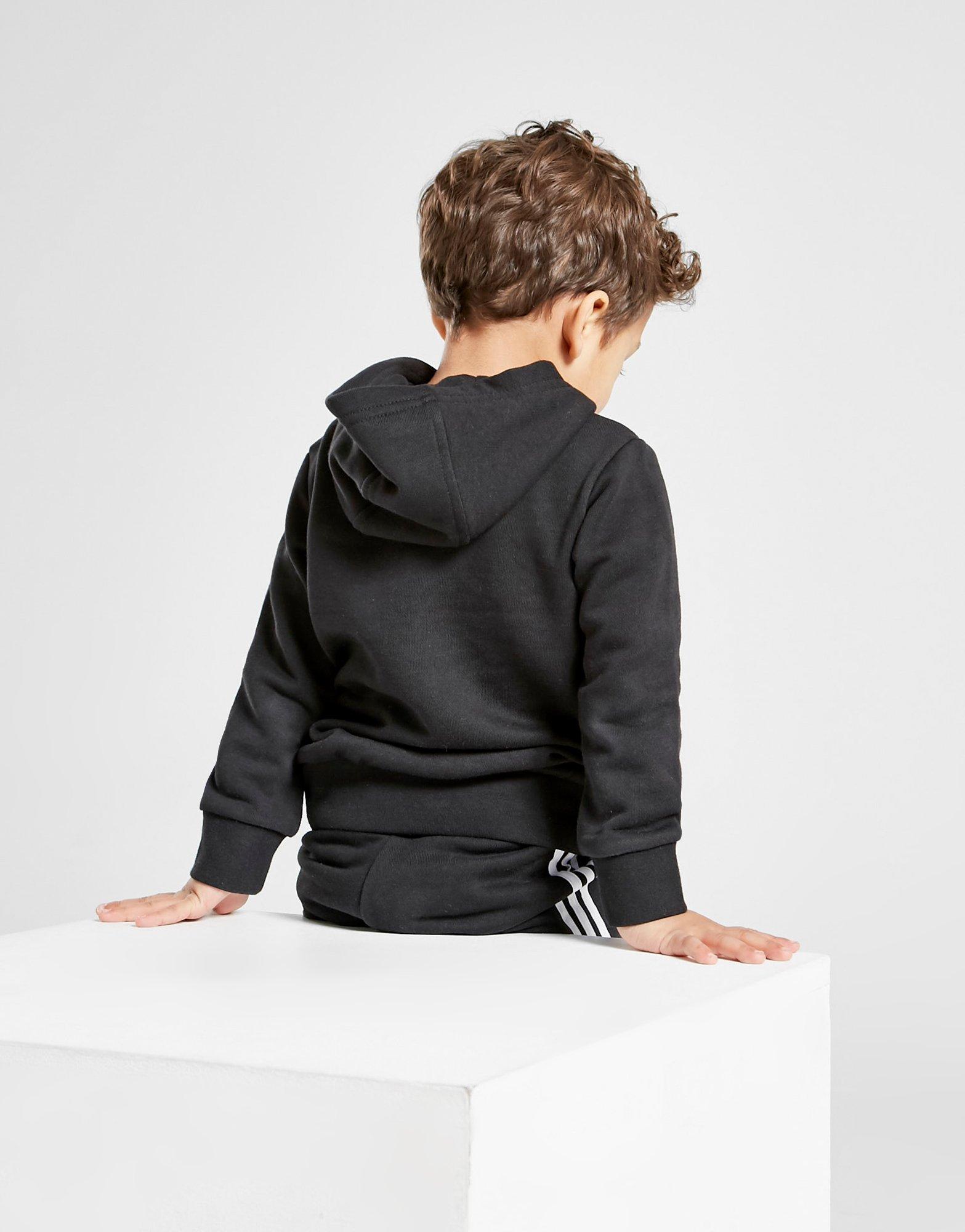 adidas originals logo overhead hooded tracksuit infant