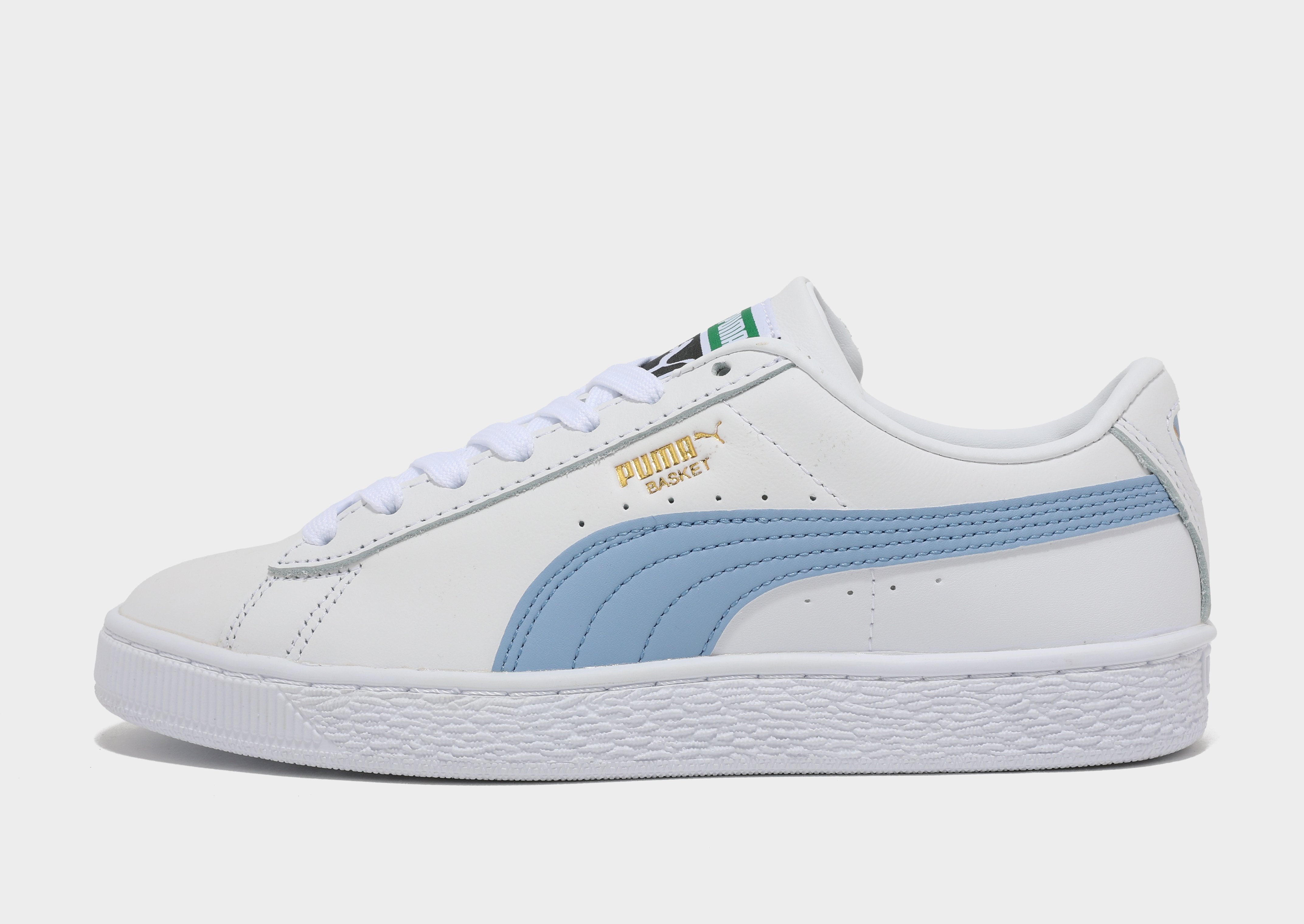 Puma basket platform on sale core white gold