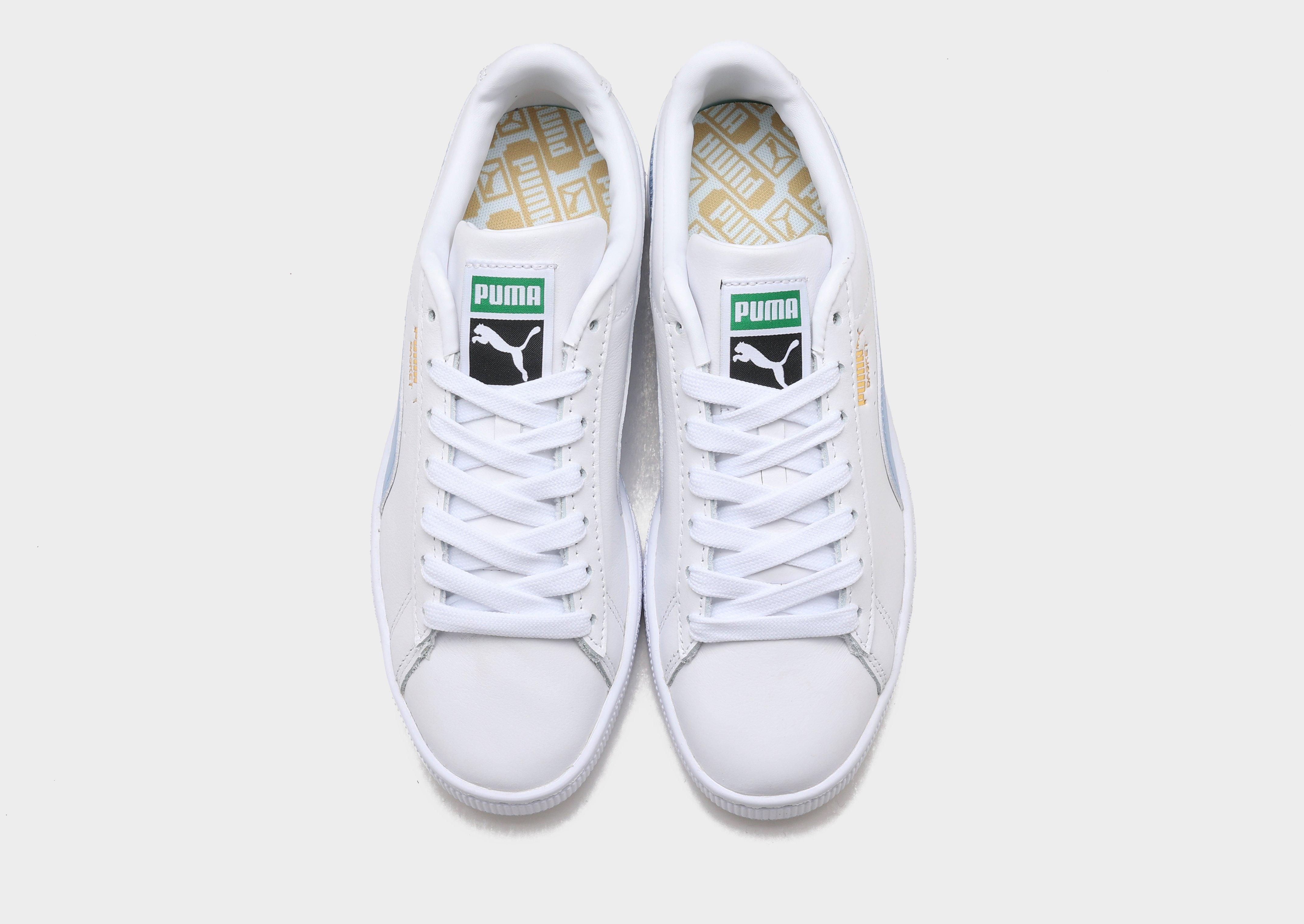 Puma basket classic white sale sneakers womens