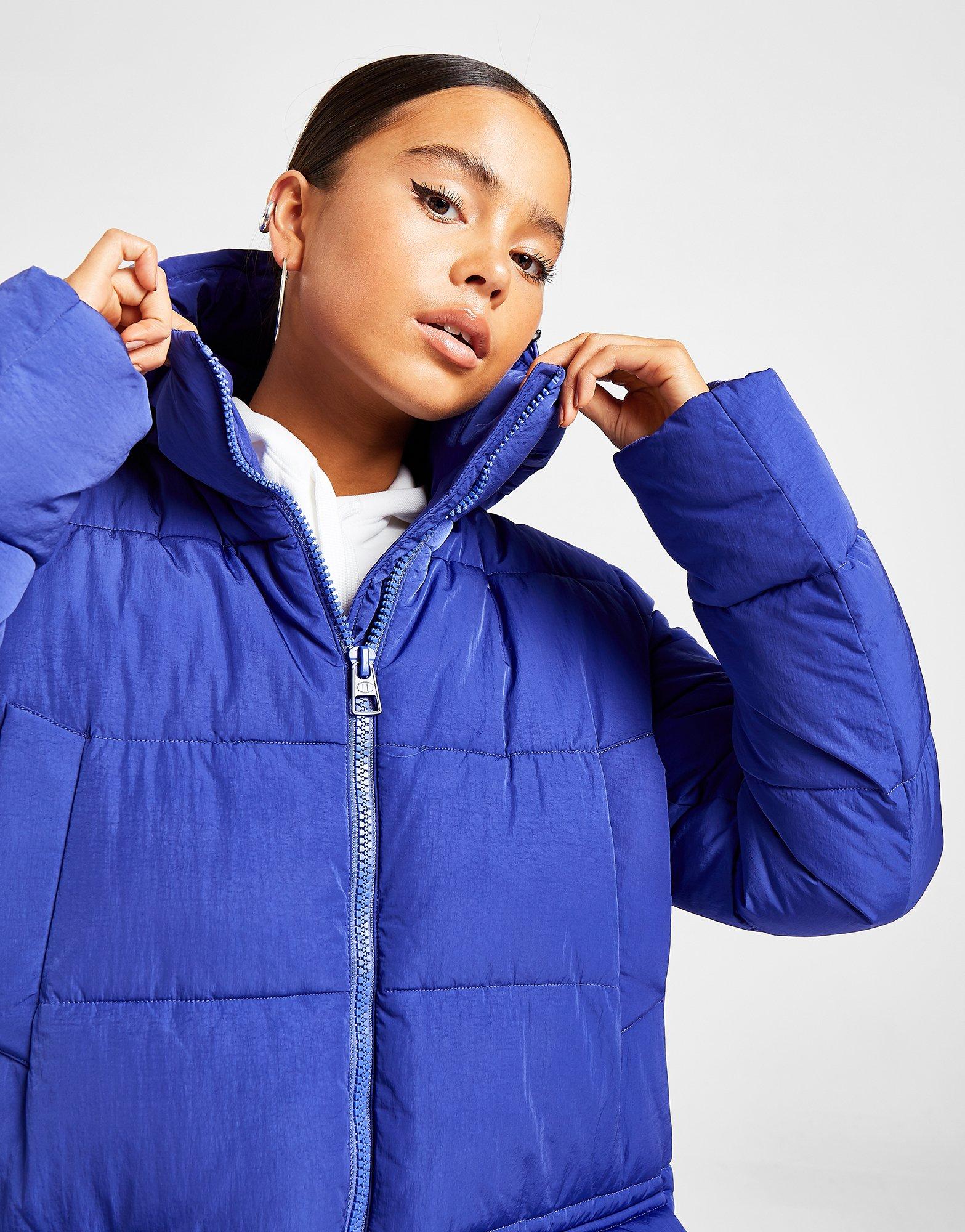 Champion Script Hood Long Padded Jacket