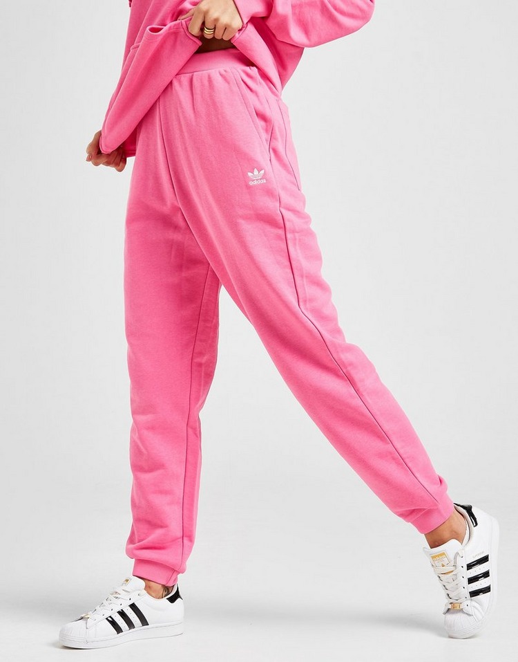 Pink adidas Originals Essential Cuff Joggers JD Sports