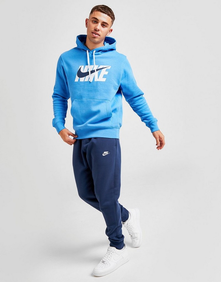 Buy Blue Nike Club Overhead Hoodie | JD Sports | JD Sports Ireland